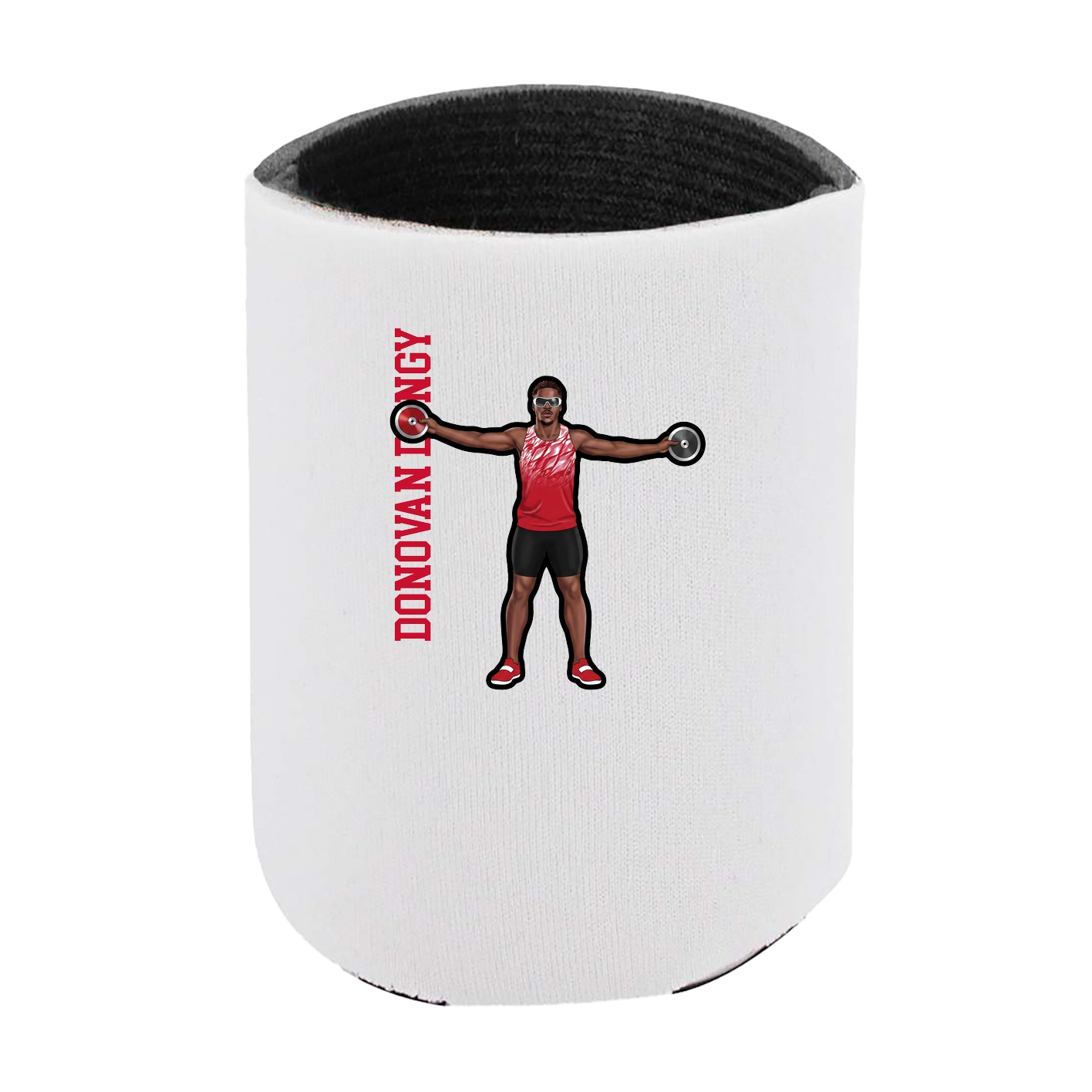 Can Holder — Name Vertical in White