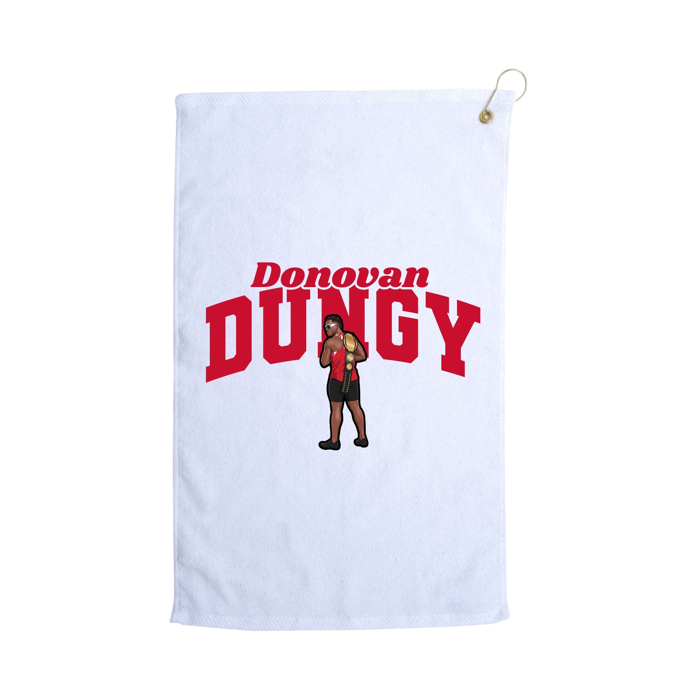 Golf Towel — Signature Arch in White