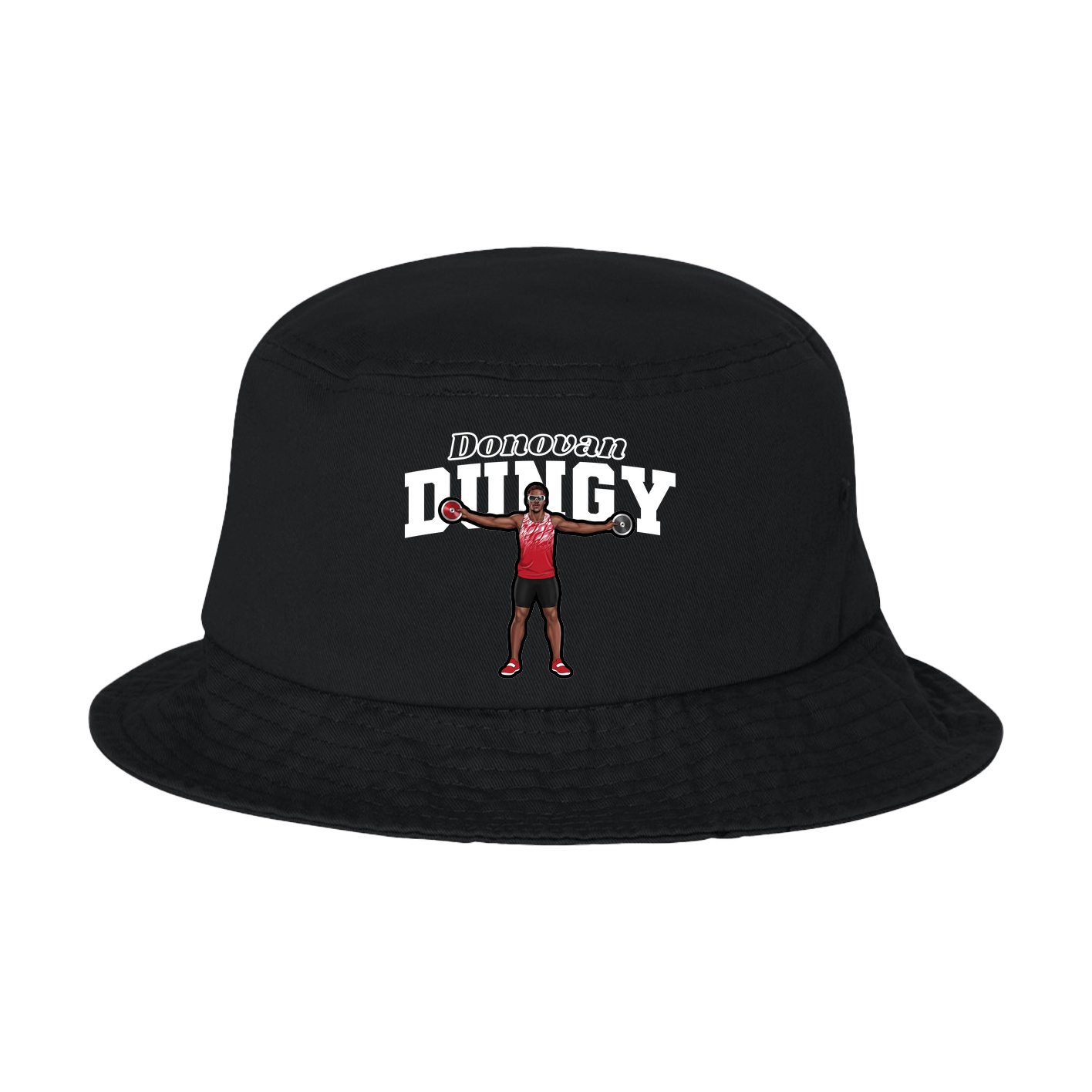 Bucket Cap — Name Arch in Black