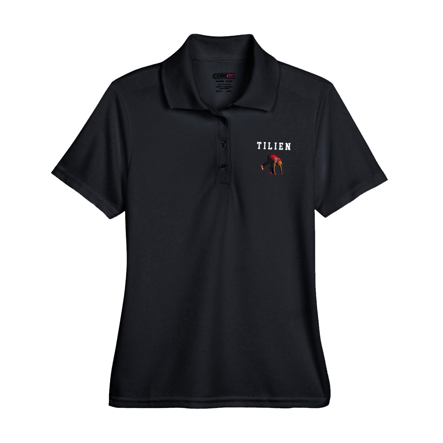 Womens Performance Polo — Shirsey in Black