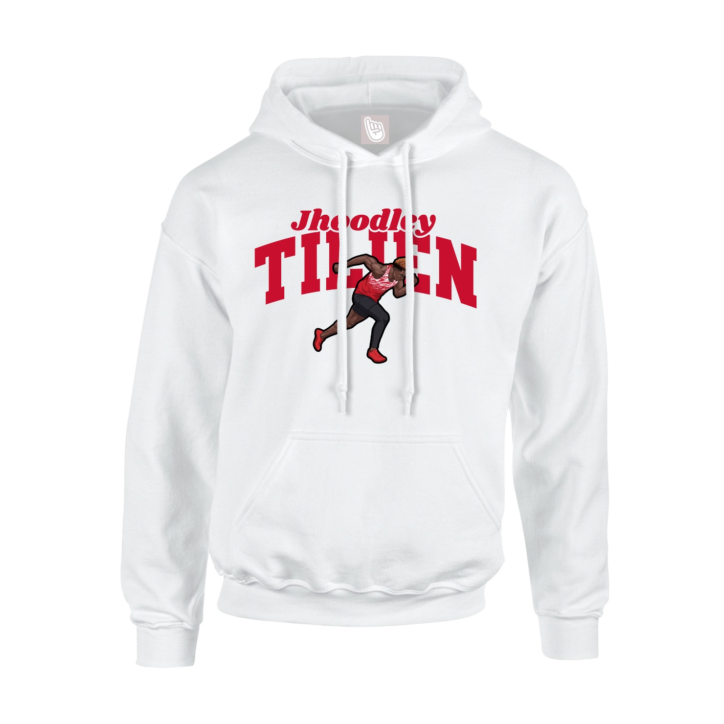 Hoodie — Signature Arch in White