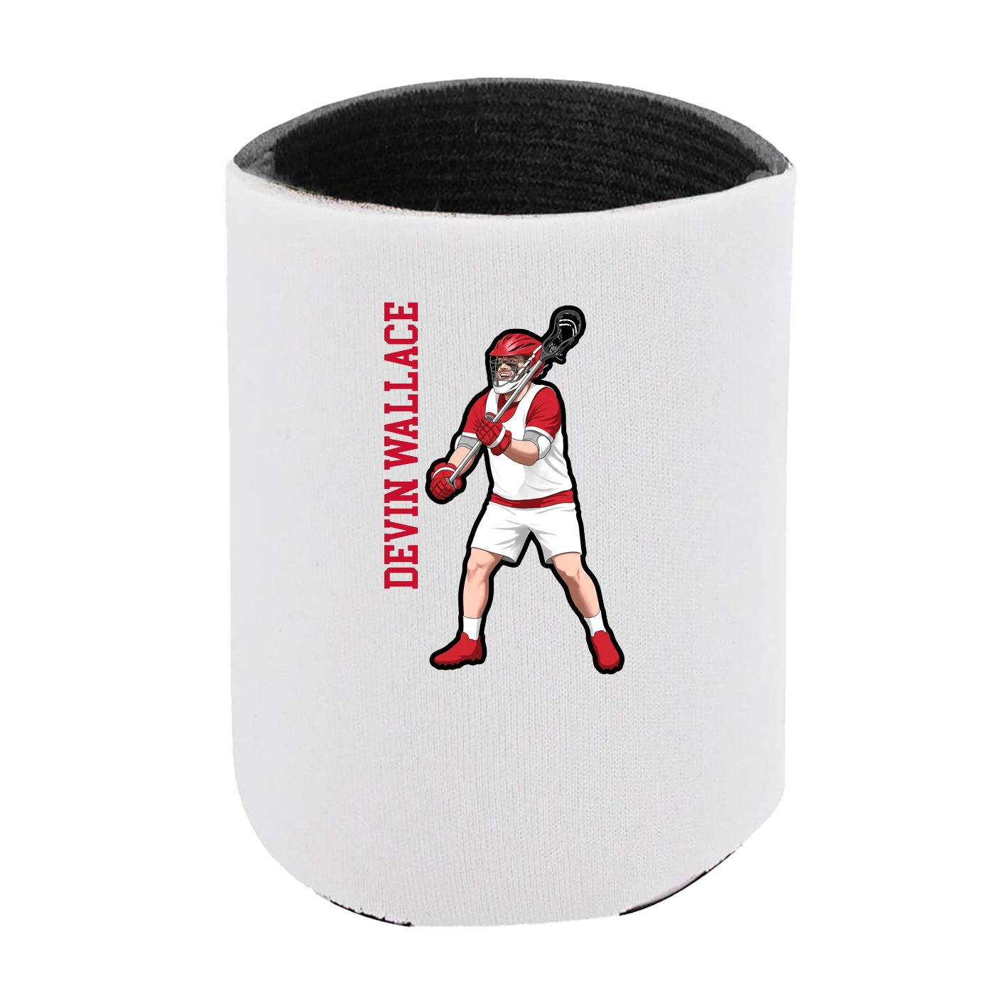 Can Holder — Name Vertical in White