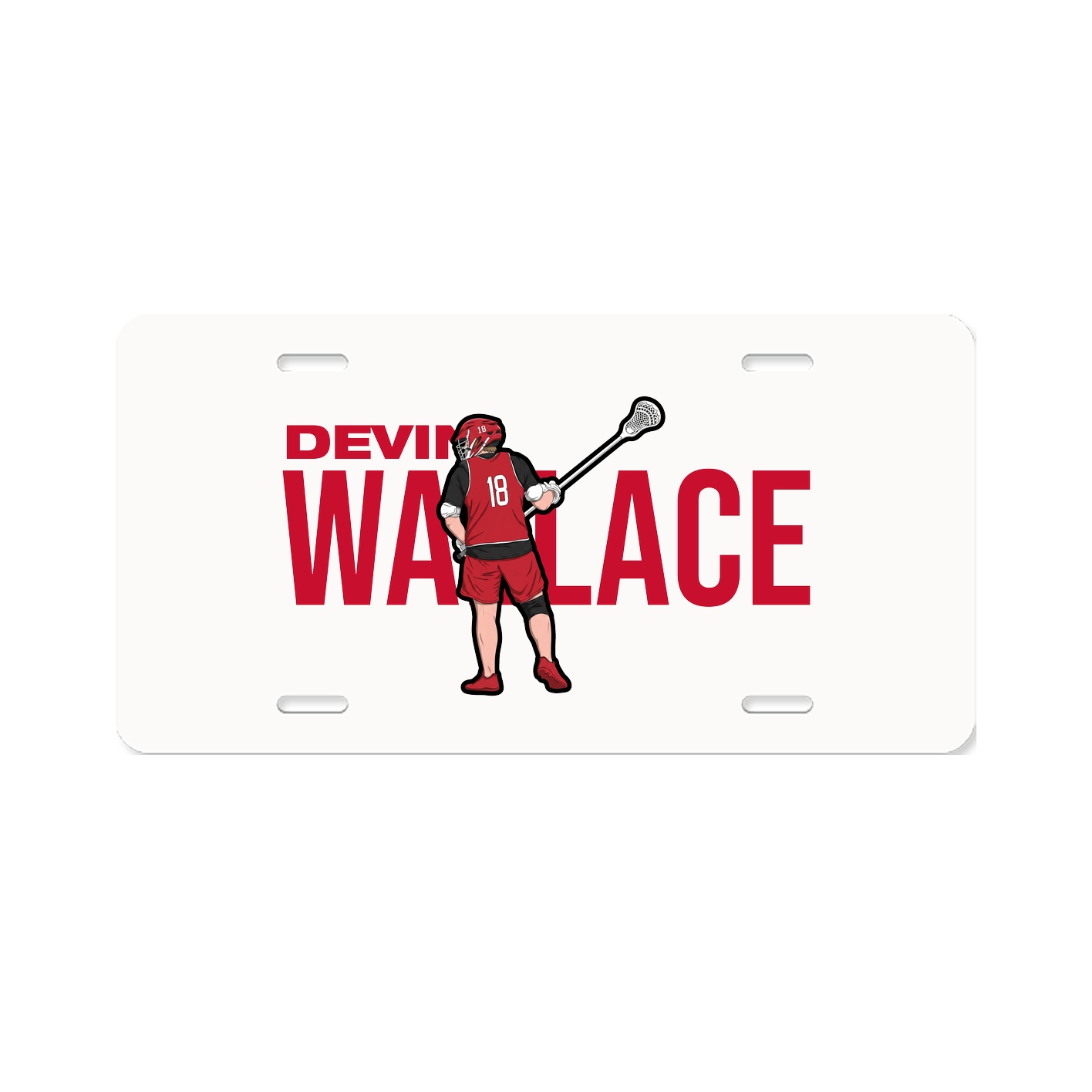 License Plate — Player Name in Classic