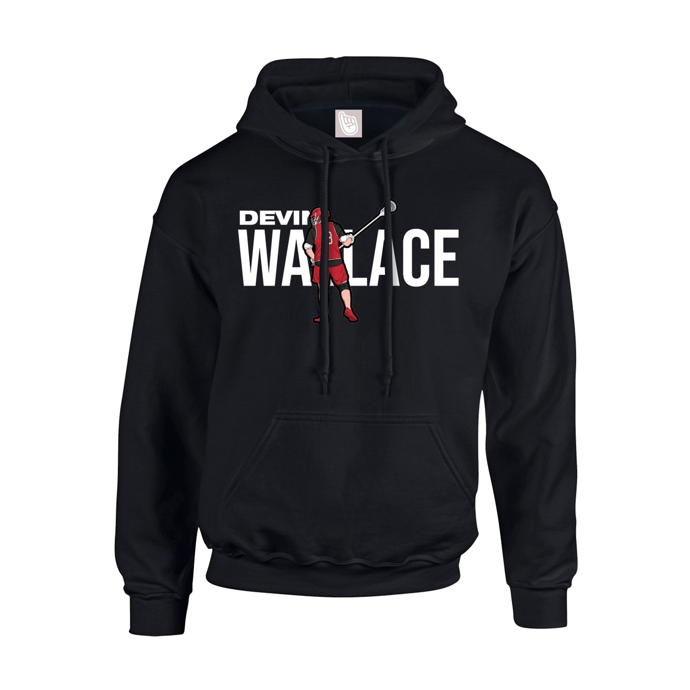 Youth Hoodie — Player Name in Black