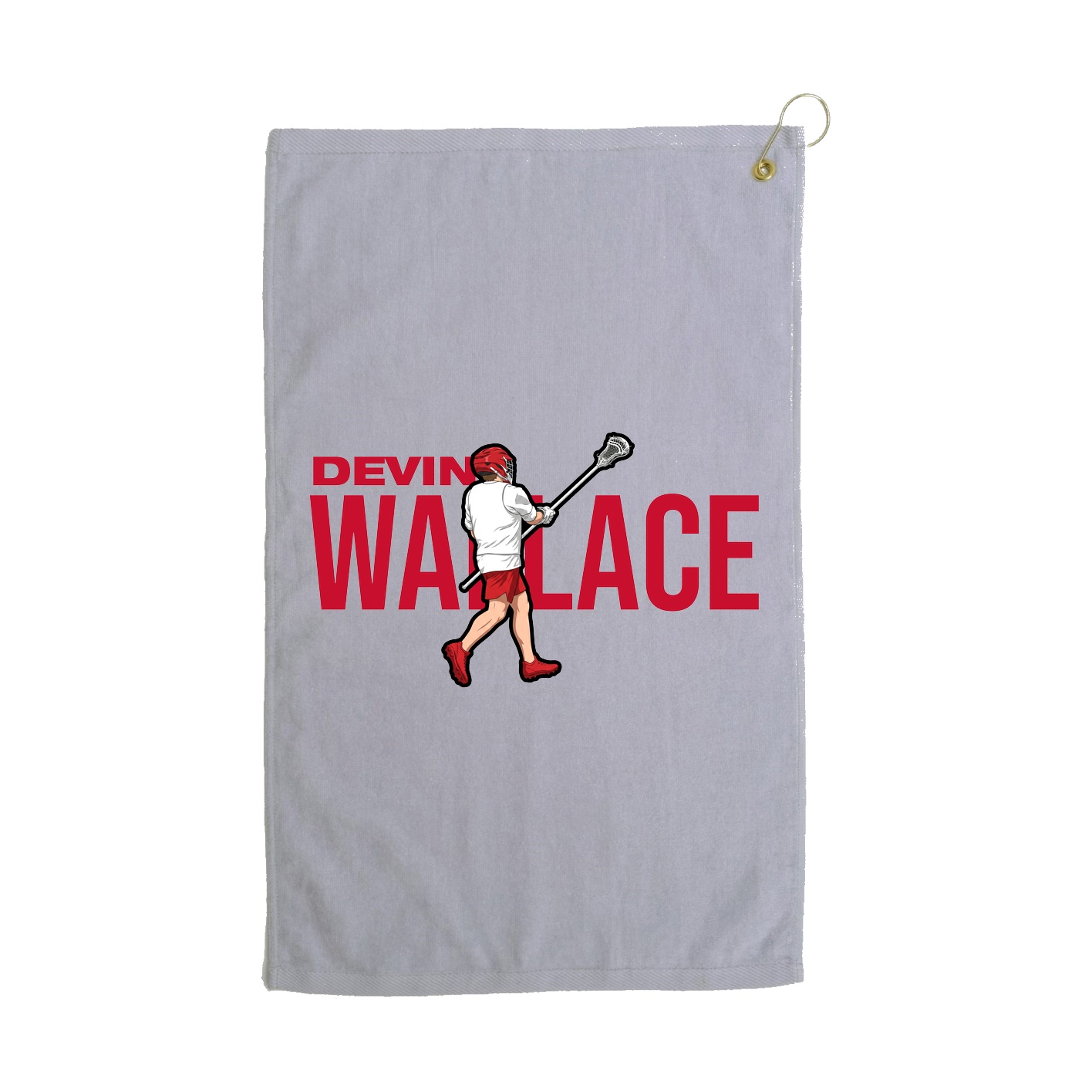 Golf Towel — Player Name in Grey