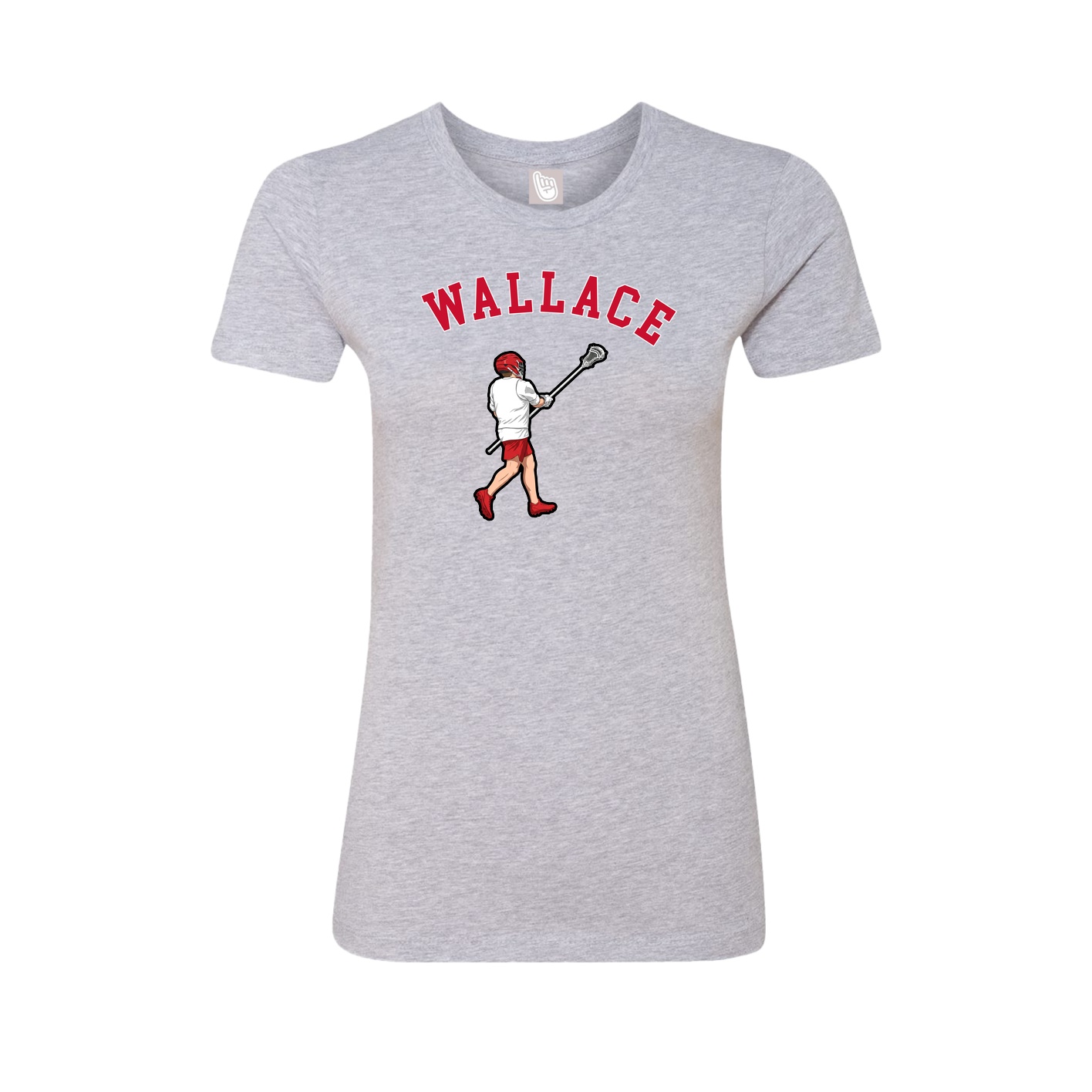 Fitted Women's Tee — Shirsey Arch in Grey