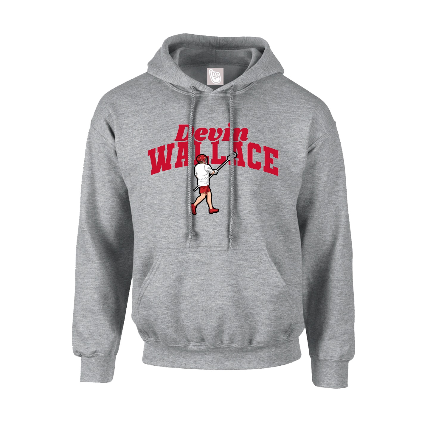 Youth Hoodie — Signature Arch in Grey