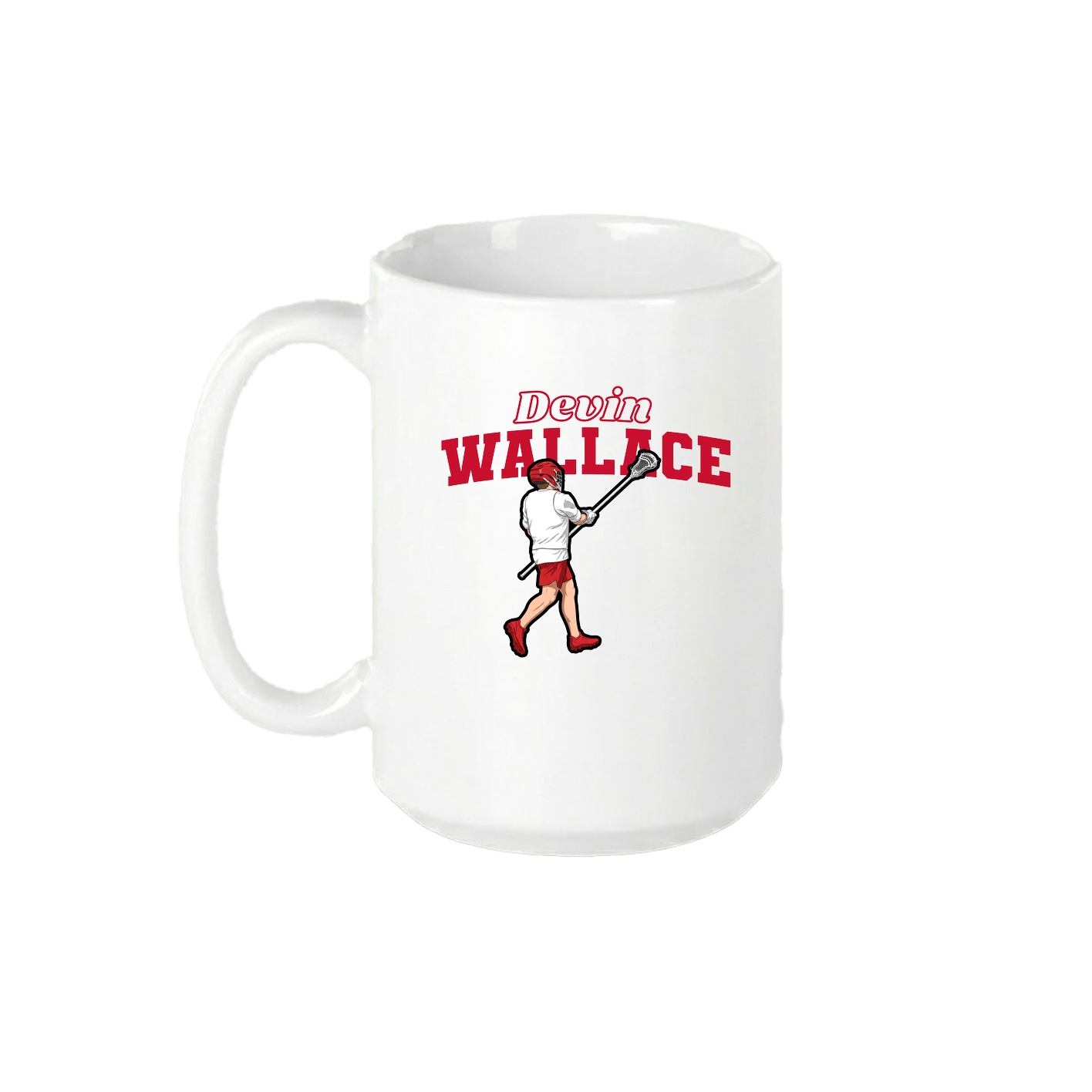 15oz Coffee Mug — Name Arch in White