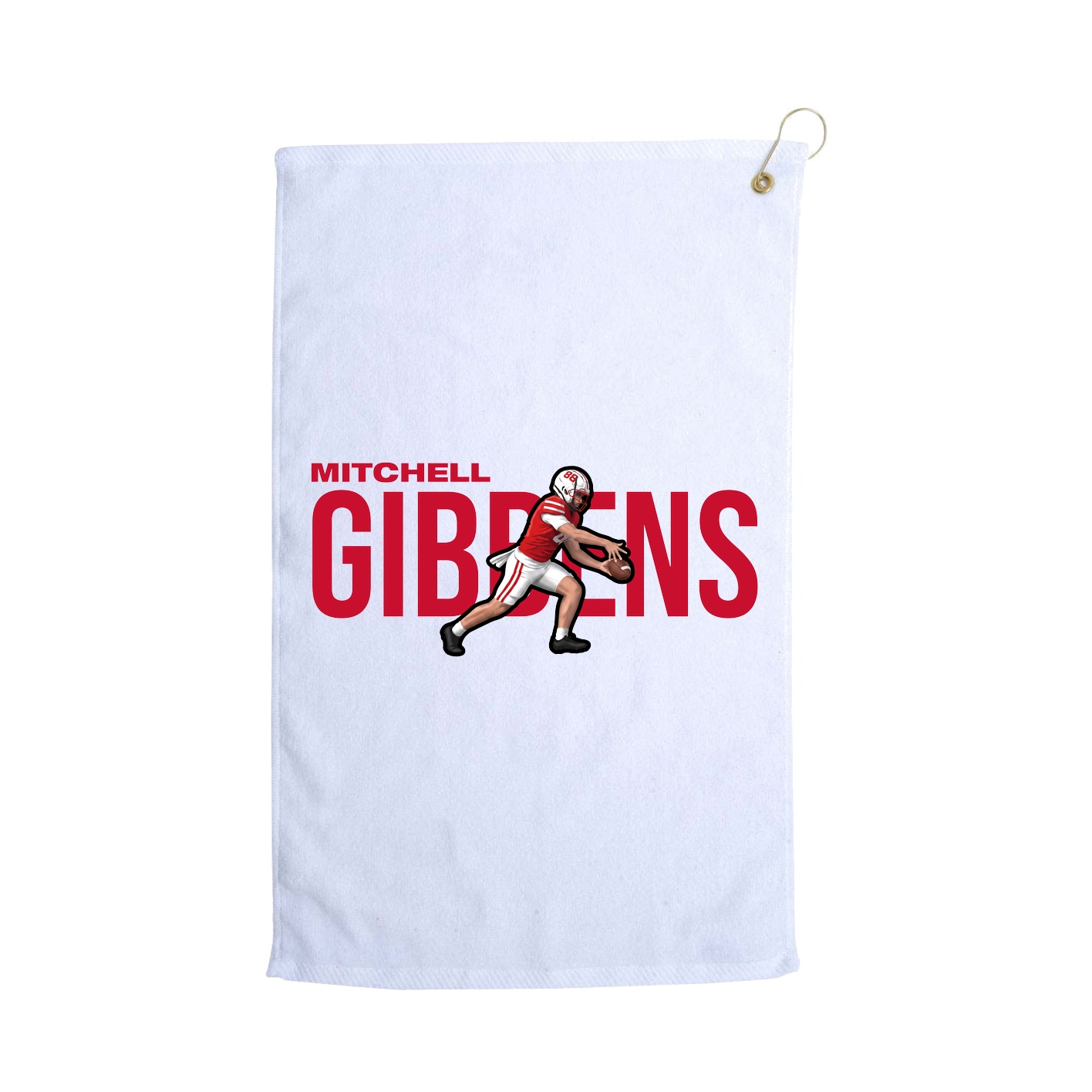 Golf Towel — Player Name in White