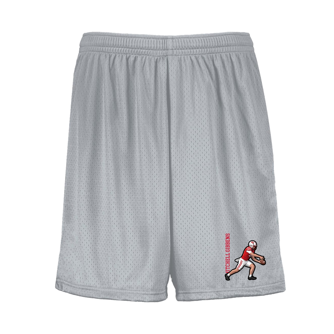 Shorts — Name Vertical in Silver