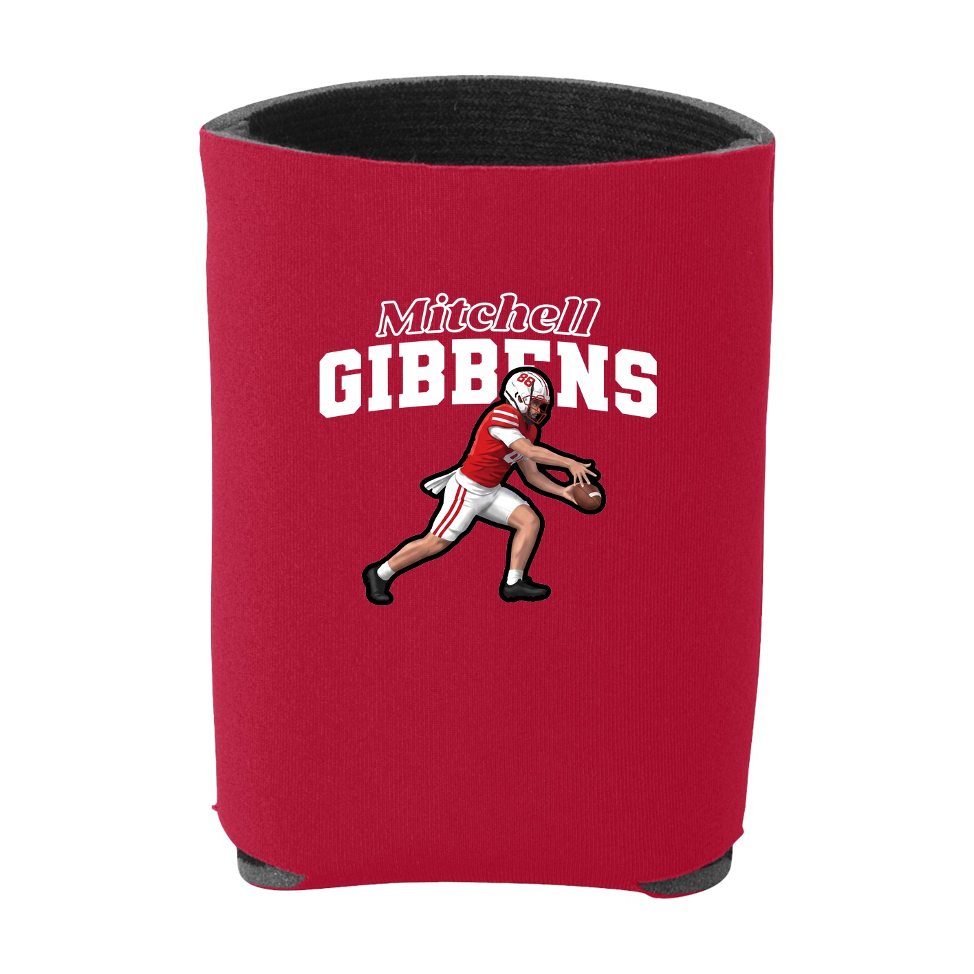 Can Holder — Name Arch in Red