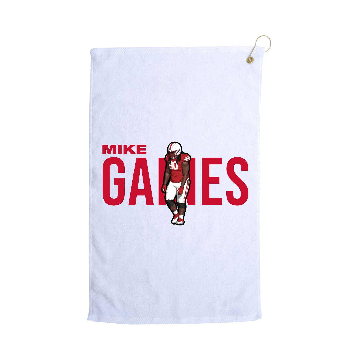 Golf Towel — Player Name in White