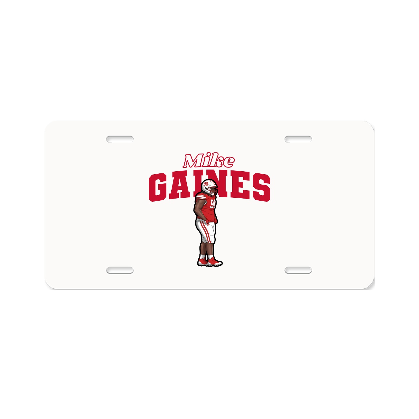 License Plate — Name Arch in Classic