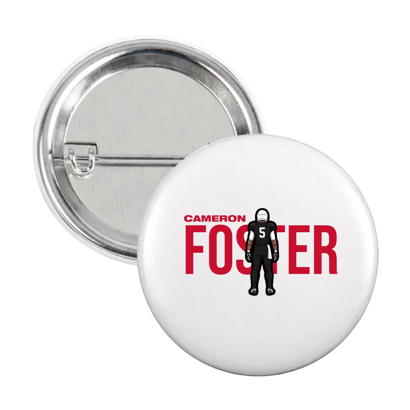 Game Day Button — Player Name in White