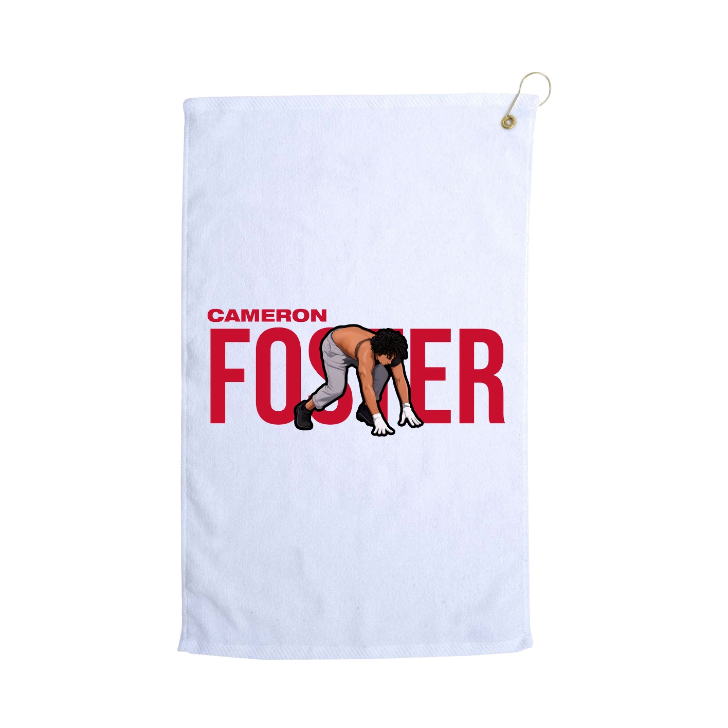 Golf Towel — Player Name in White