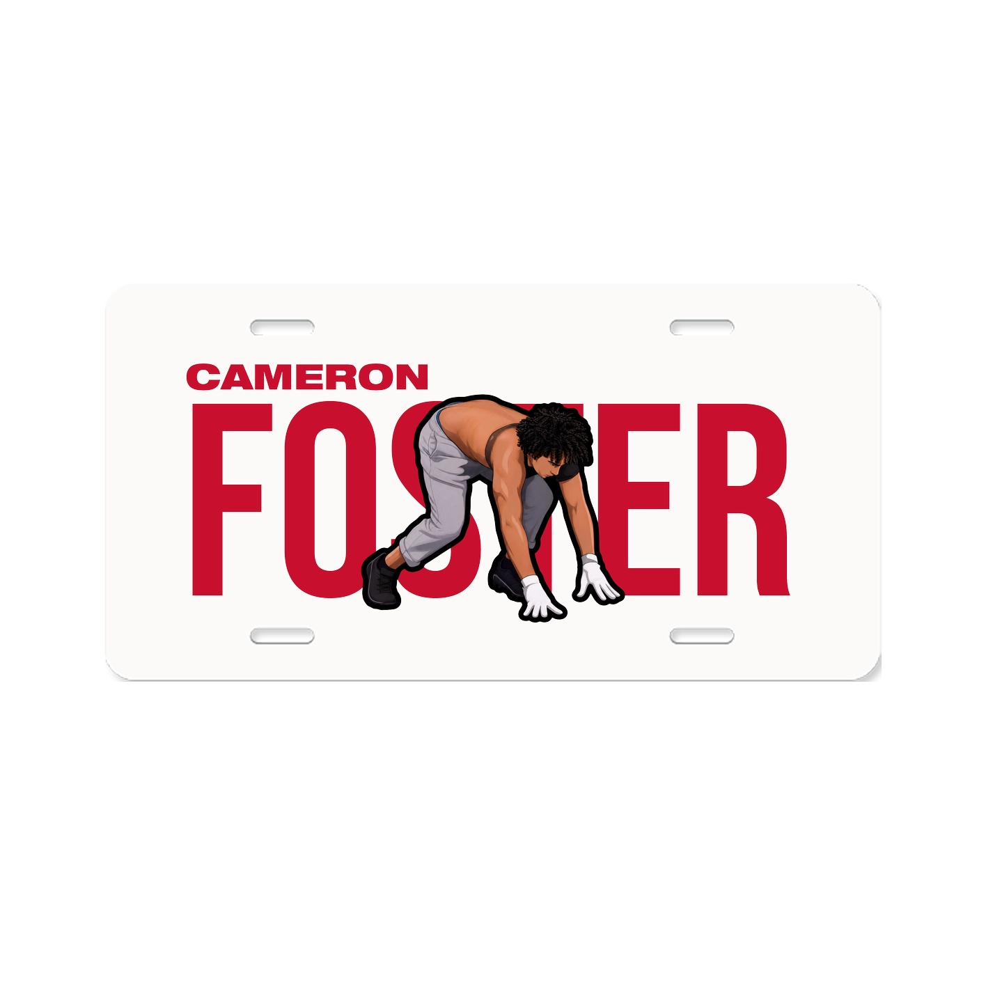 License Plate — Player Name in Classic