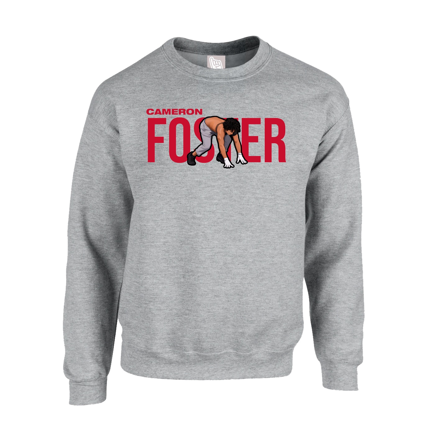 Fleece Crew — Player Name in Grey