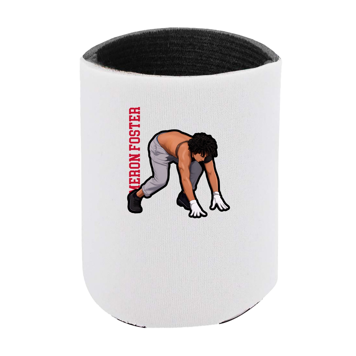 Can Holder — Name Vertical in White