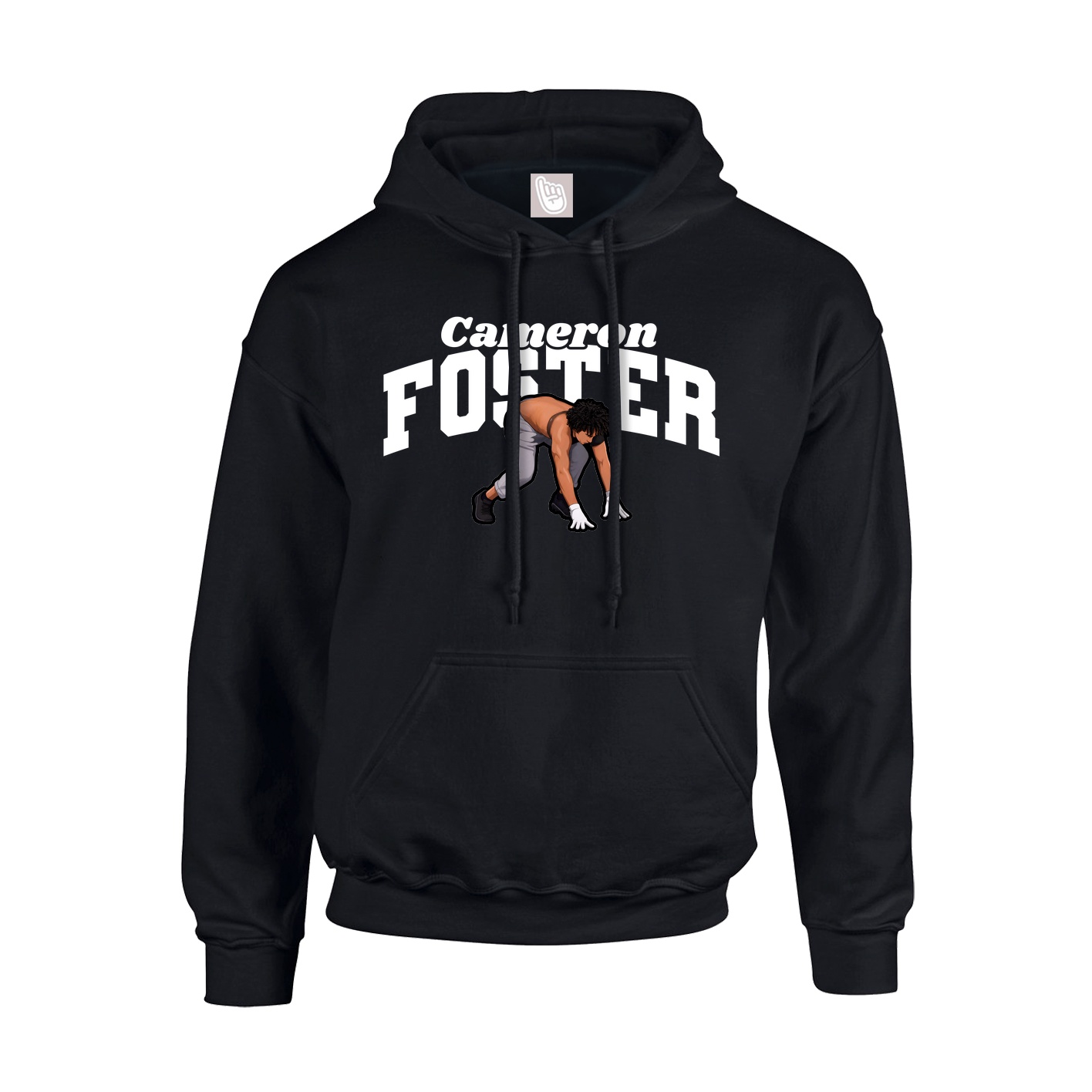 Youth Hoodie — Signature Arch in Black