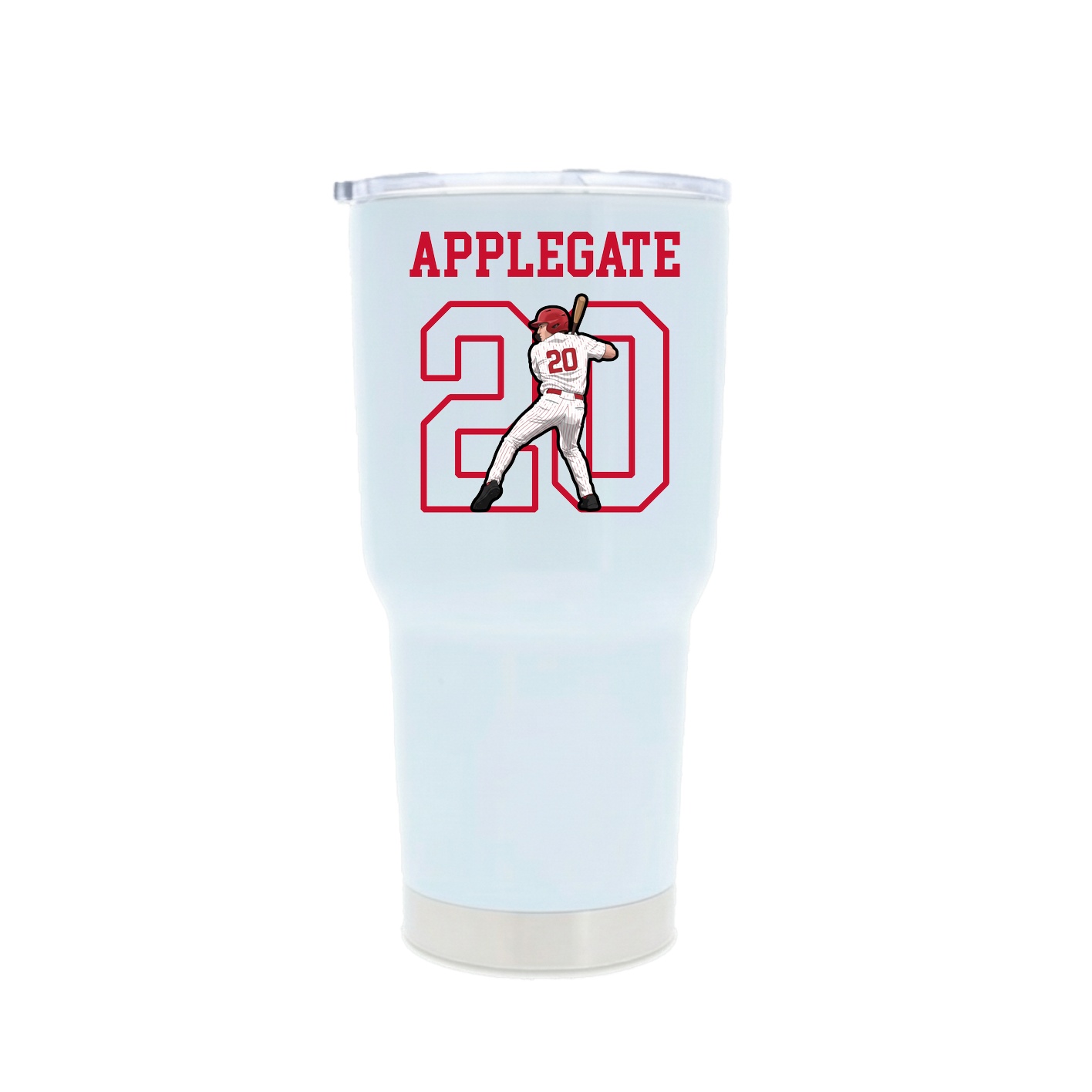 30oz Stainless Steel Tumbler — Shirsey in White