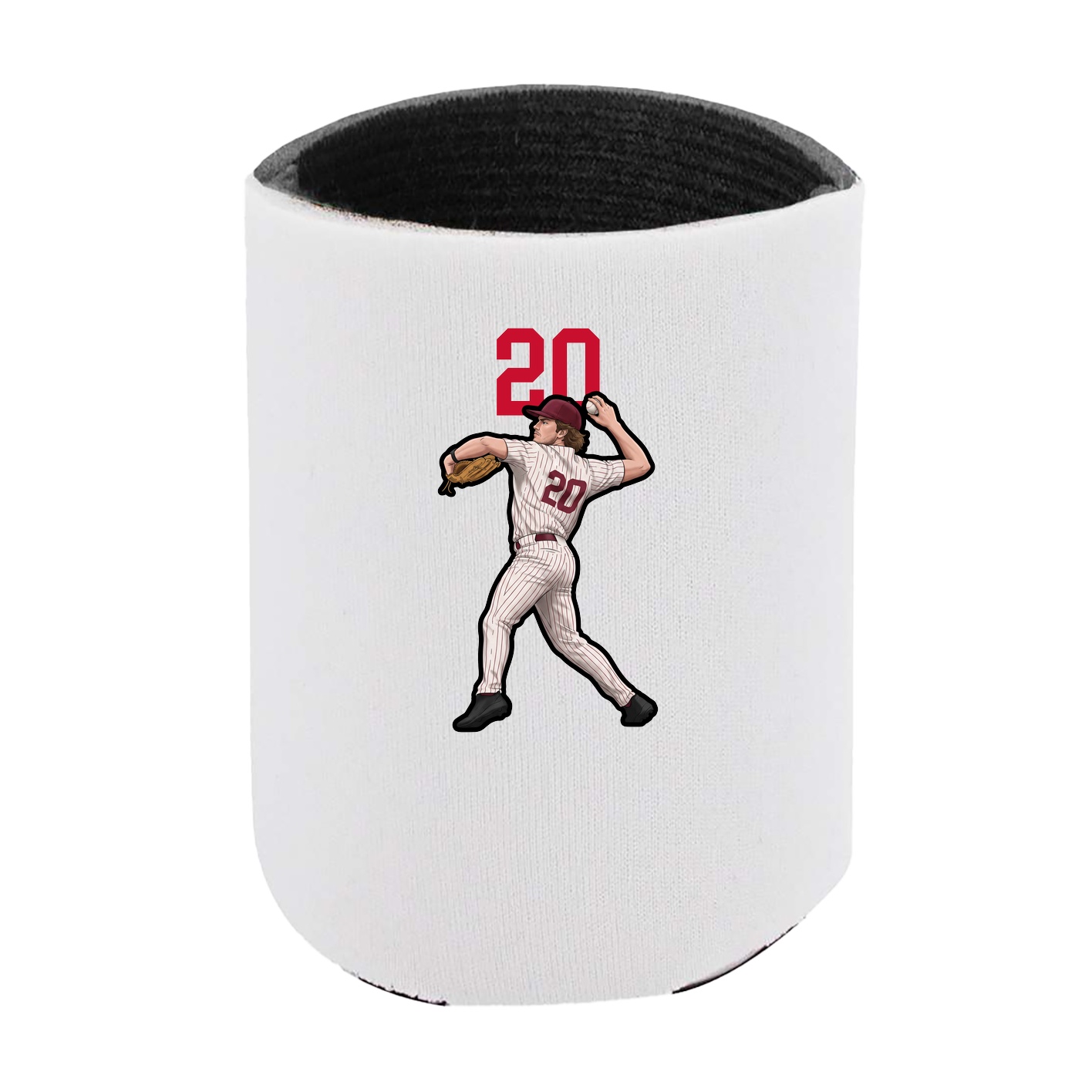 Can Holder — Number Top in White
