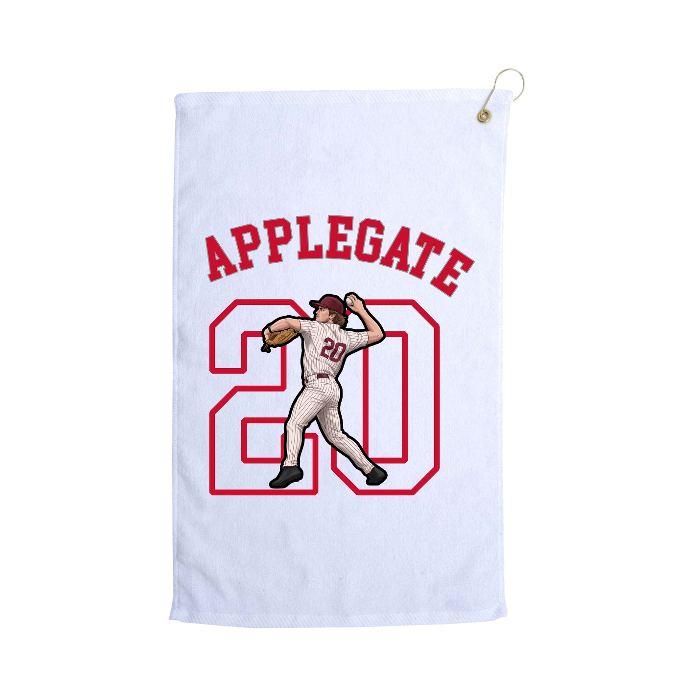 Golf Towel — Shirsey Arch in White