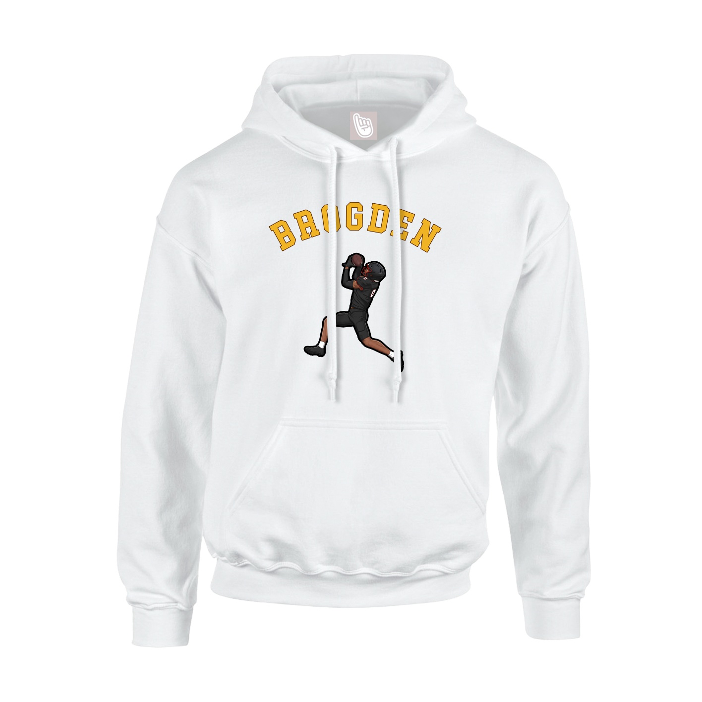 Youth Hoodie — Shirsey Arch in White