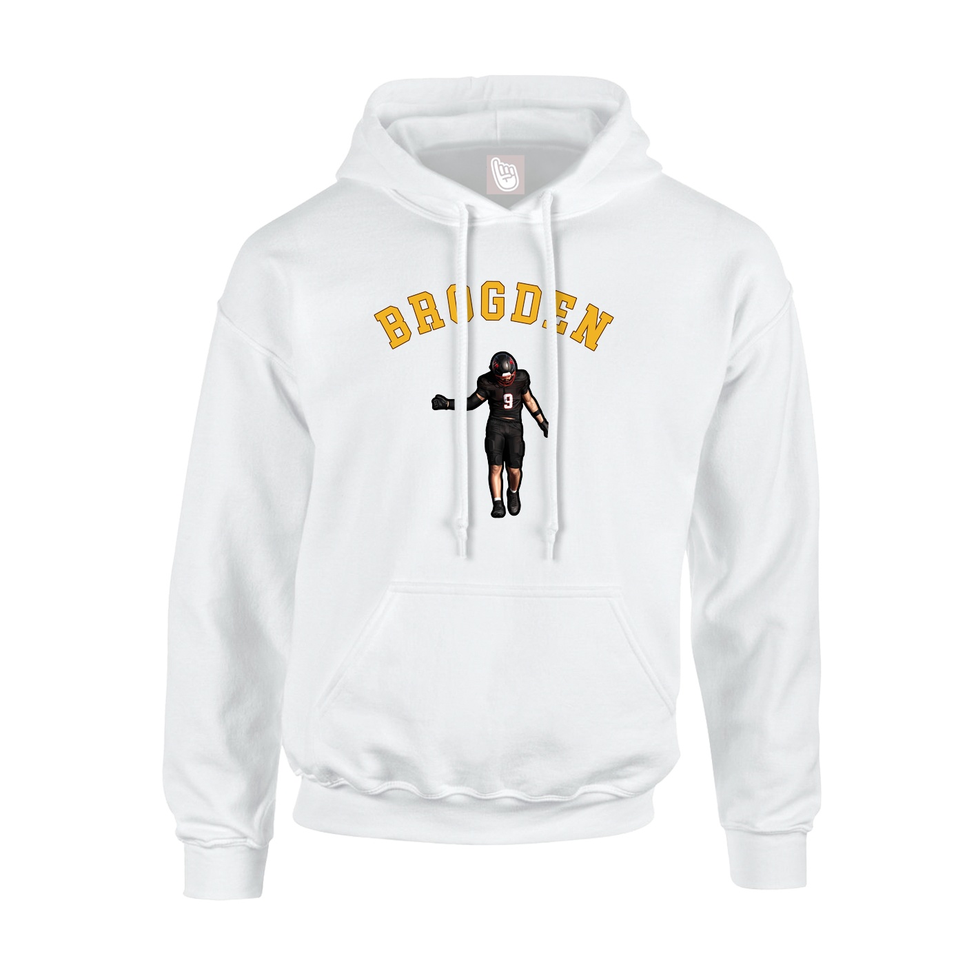 Youth Hoodie — Shirsey Arch in White