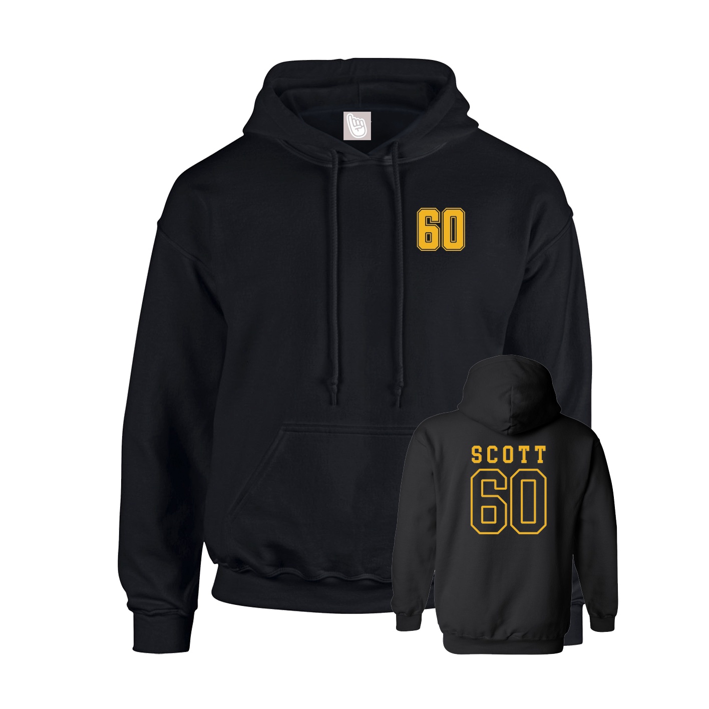 Hoodie — Chest Back in Black
