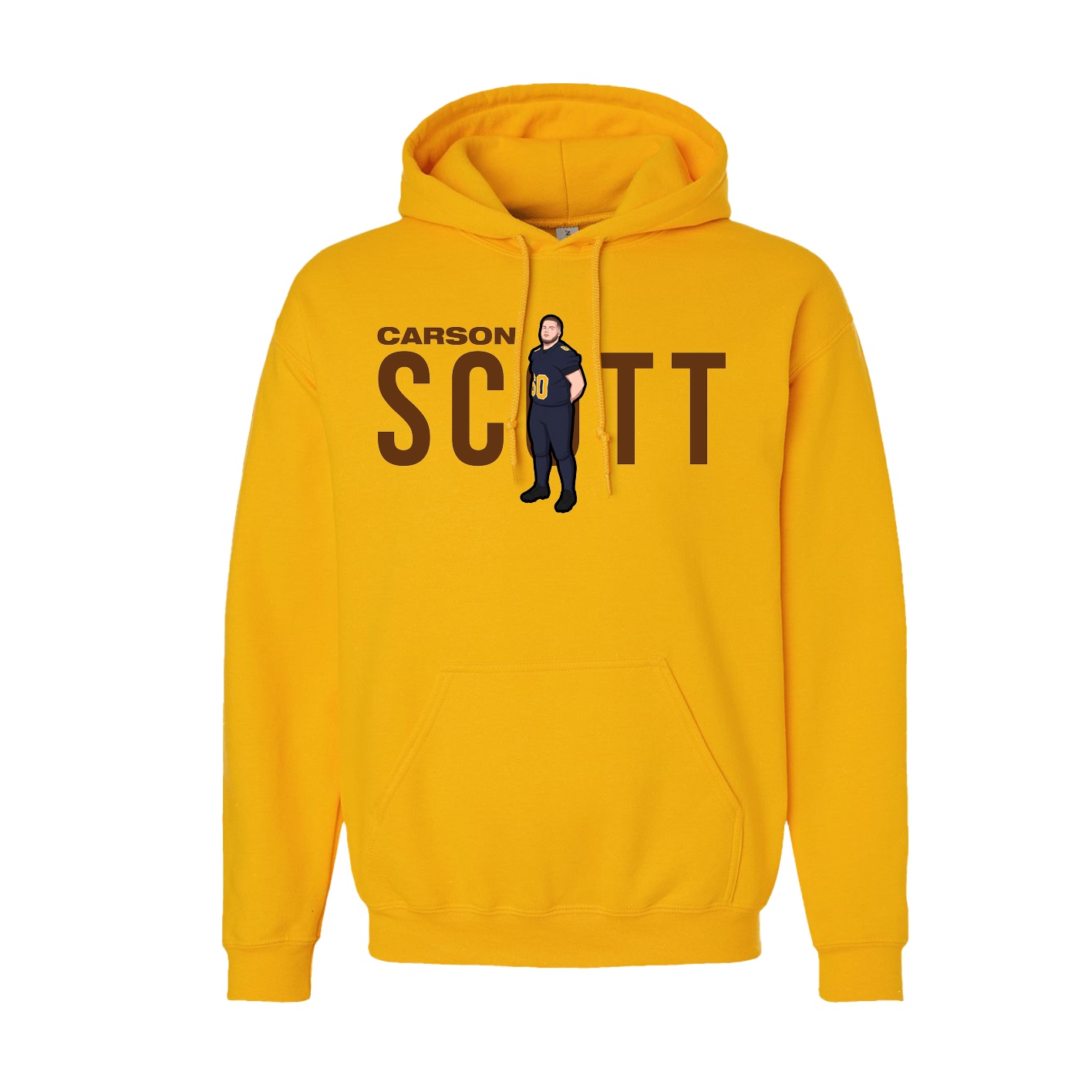 Youth Hoodie — Player Name in Gold
