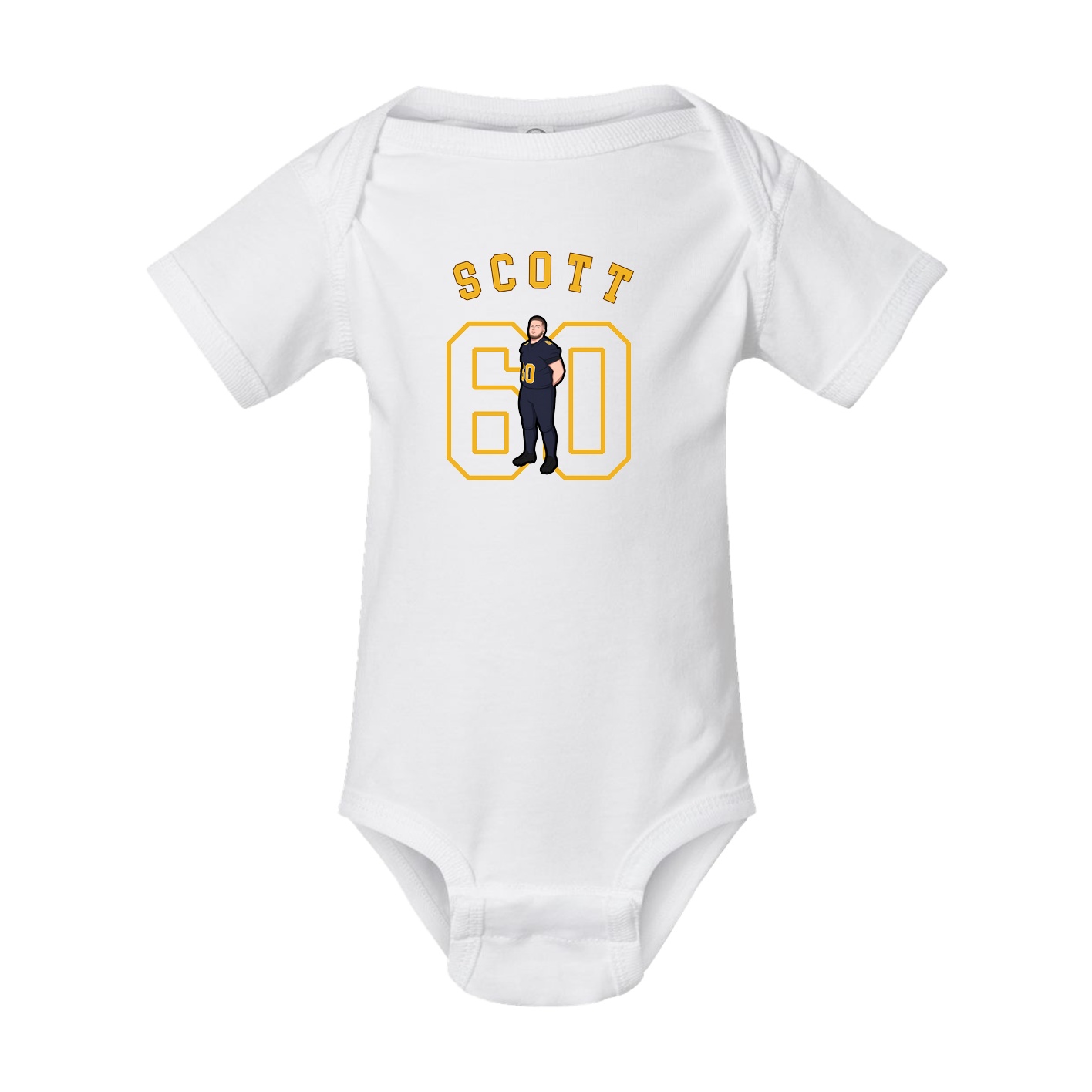 Baby Onesie — Shirsey Arch in White