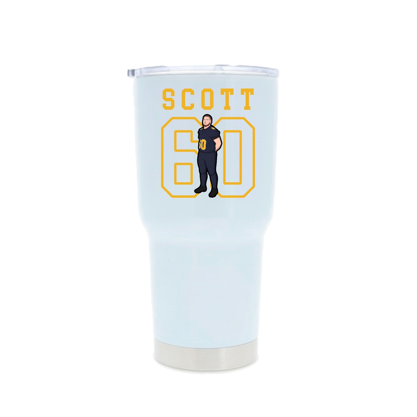 30oz Stainless Steel Tumbler — Shirsey in White