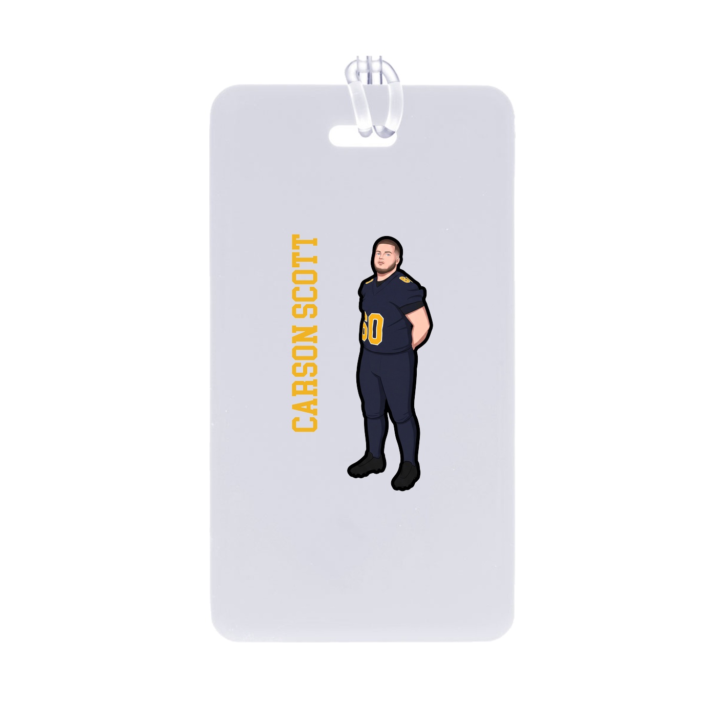 Bag Tag — Name Vertical in Classic