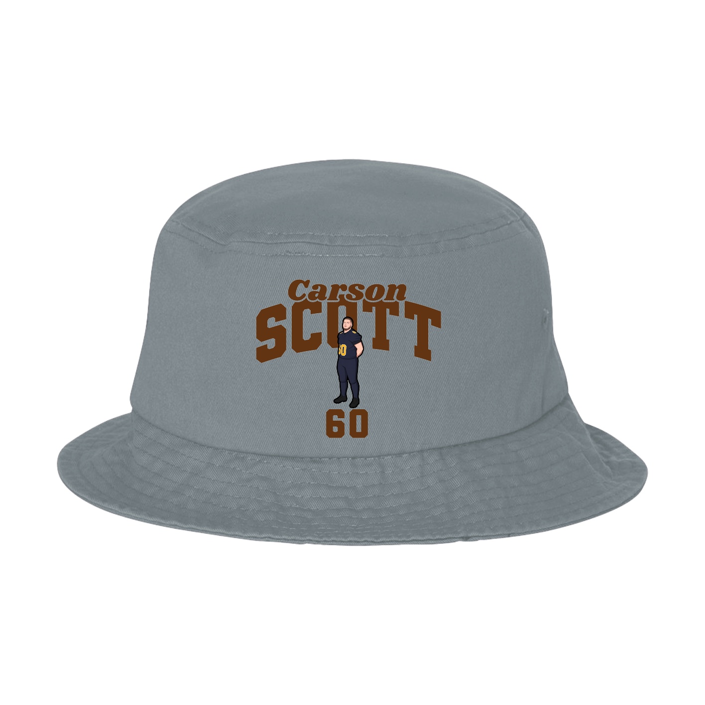 Bucket Cap — Signature Arch in Grey