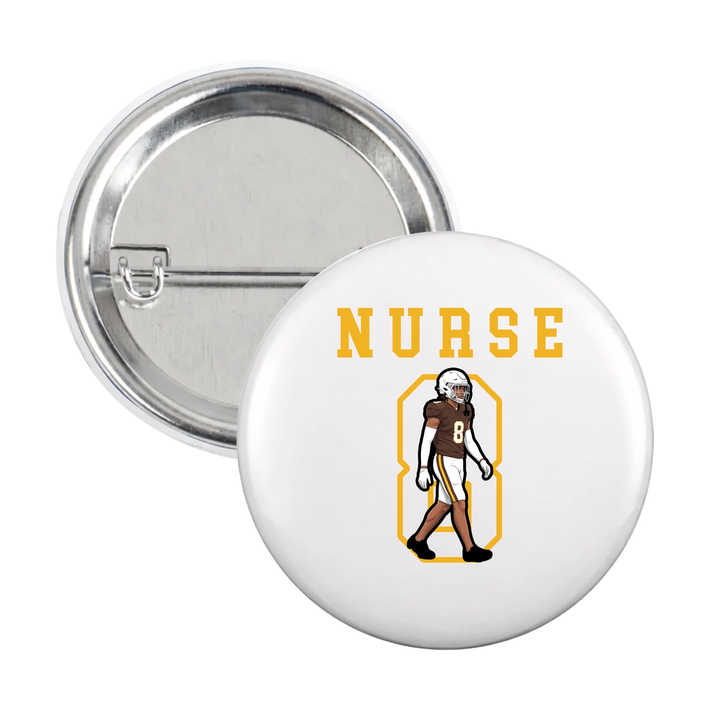 Game Day Button — Shirsey in White