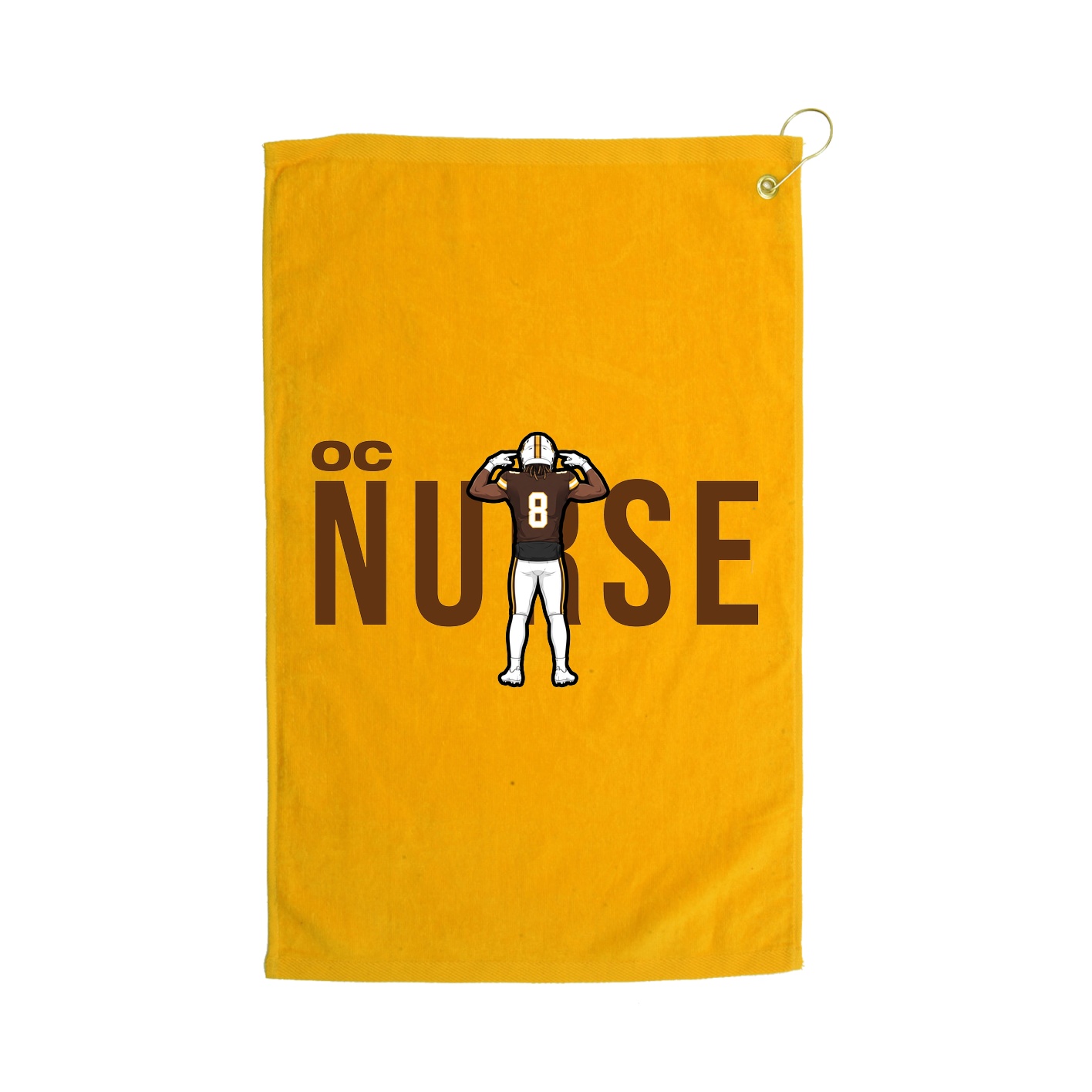 Golf Towel — Player Name in Gold