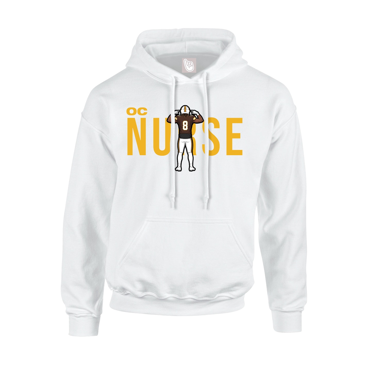 Hoodie — Player Name in White