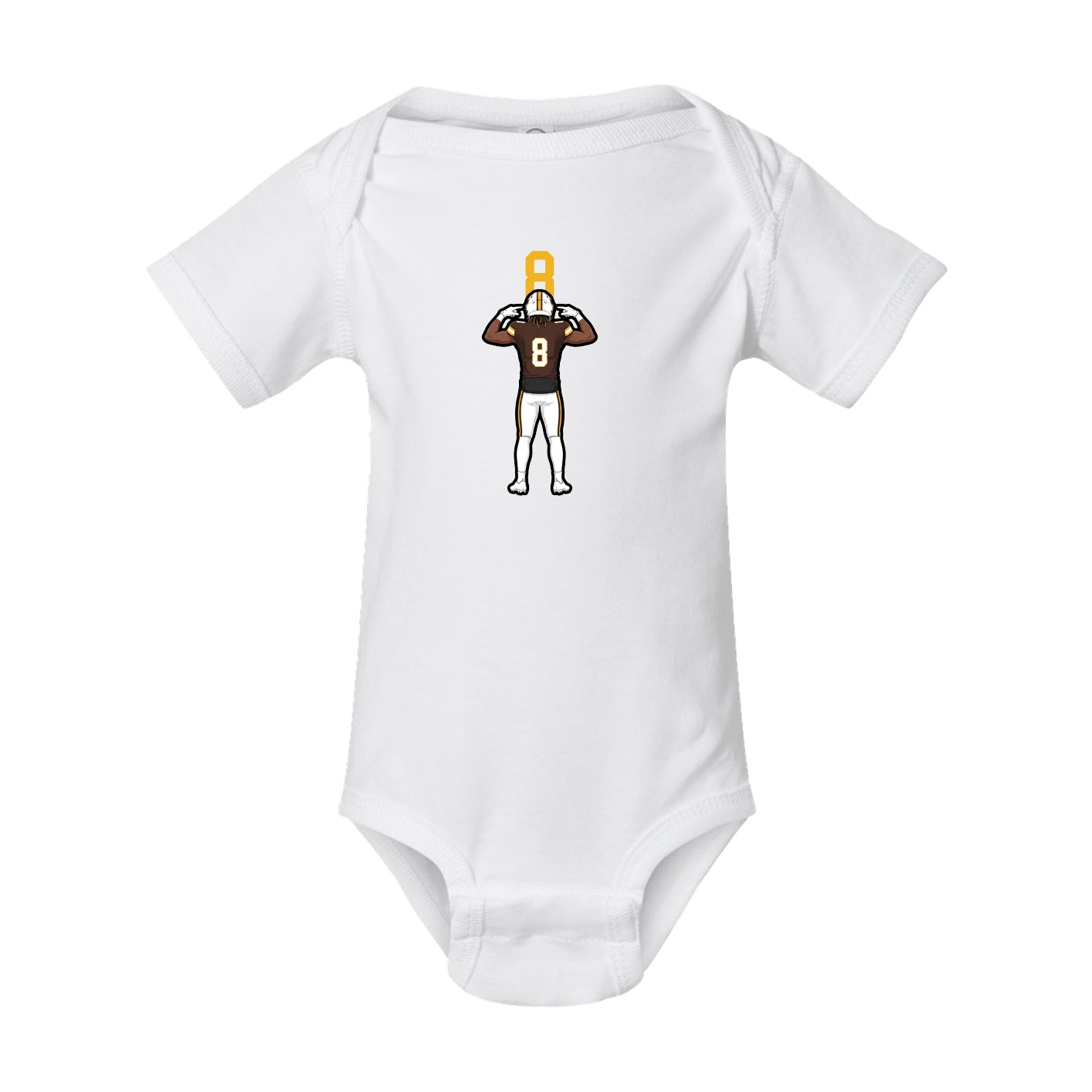 Baby Onesie — Number Top in White