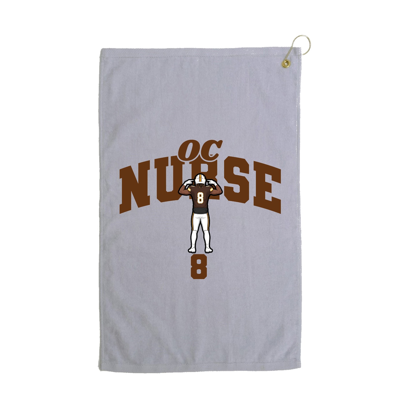 Golf Towel — Signature Arch in Grey