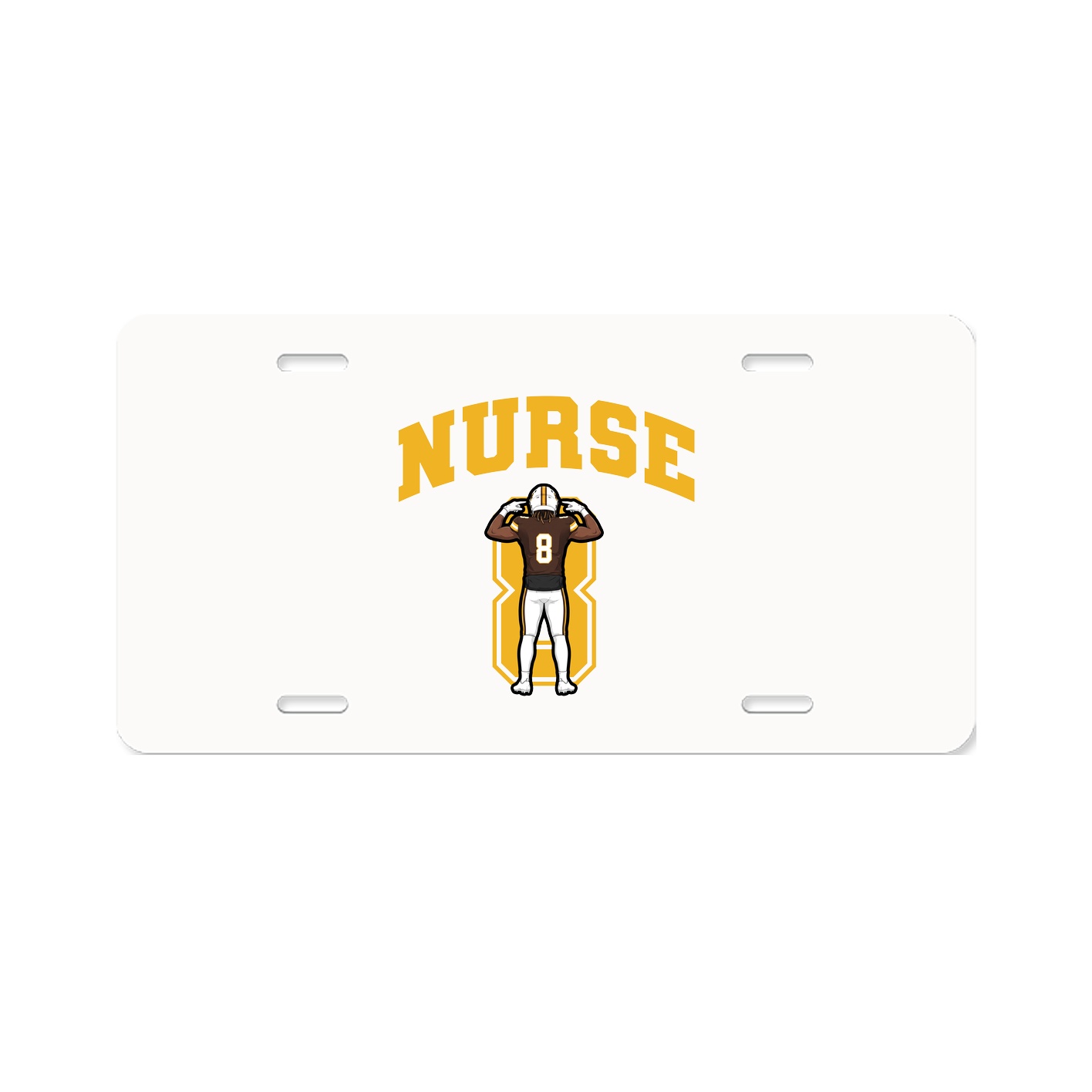 License Plate — Number in Classic