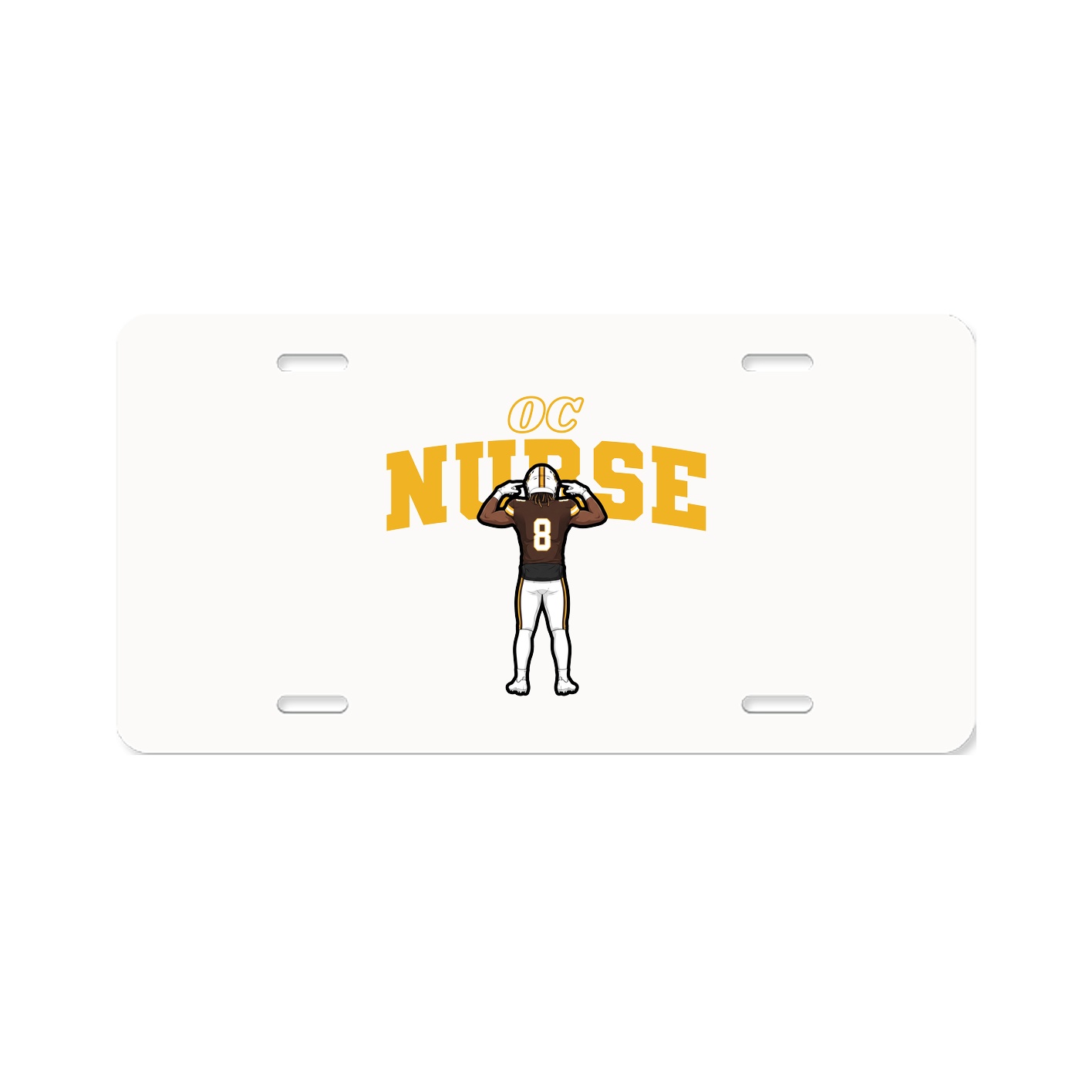 License Plate — Name Arch in Classic