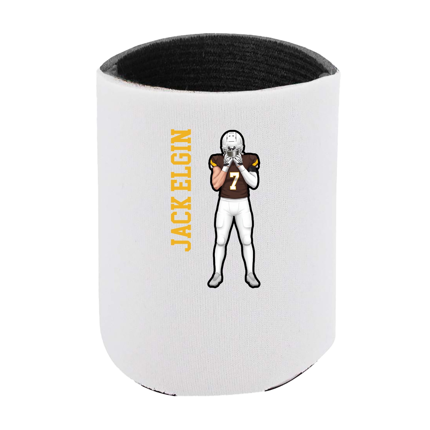 Can Holder — Name Vertical in White