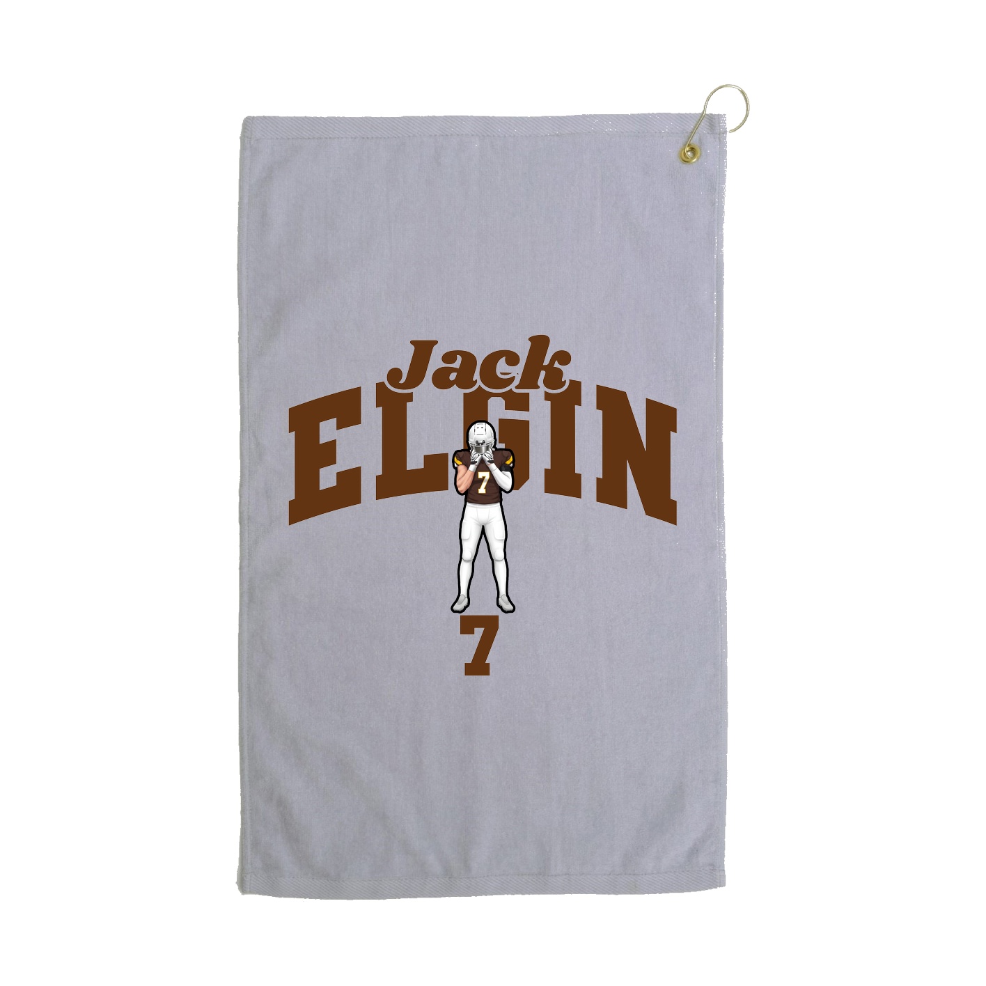 Golf Towel — Signature Arch in Grey