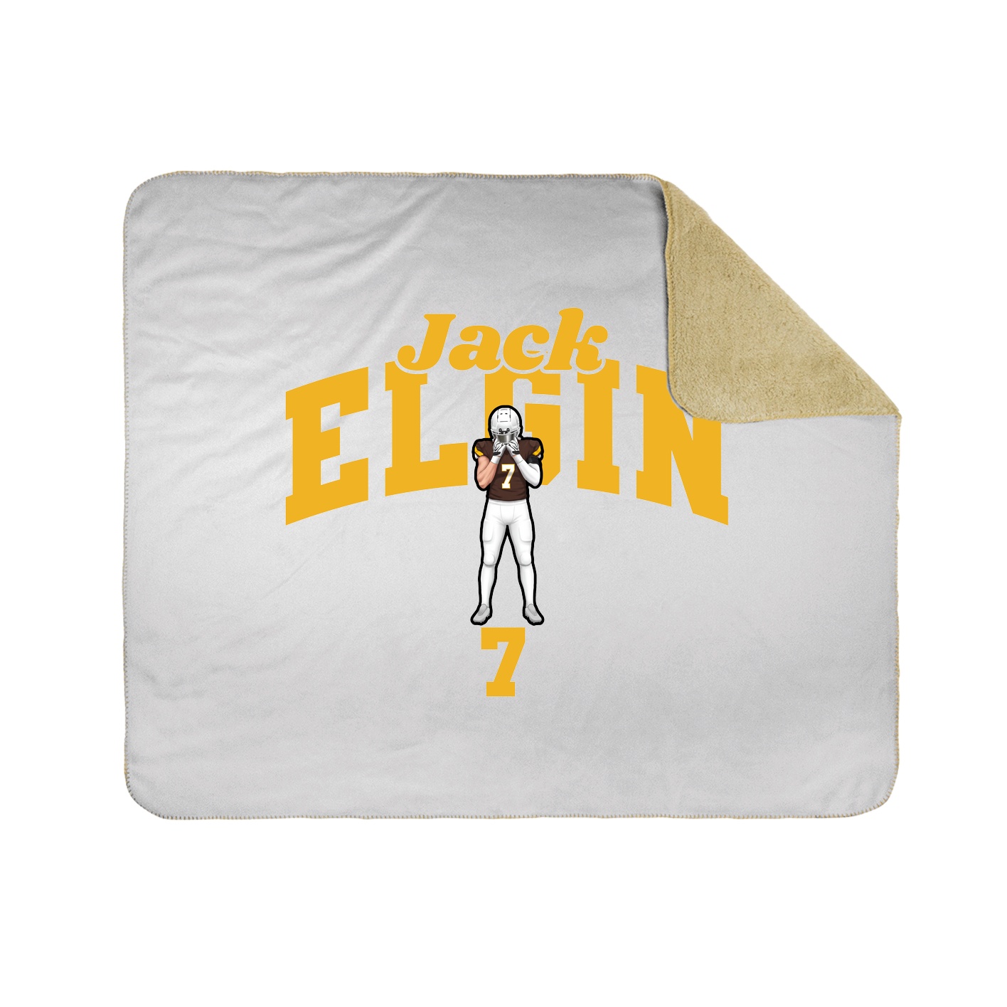 Throw Blanket — Signature Arch in White