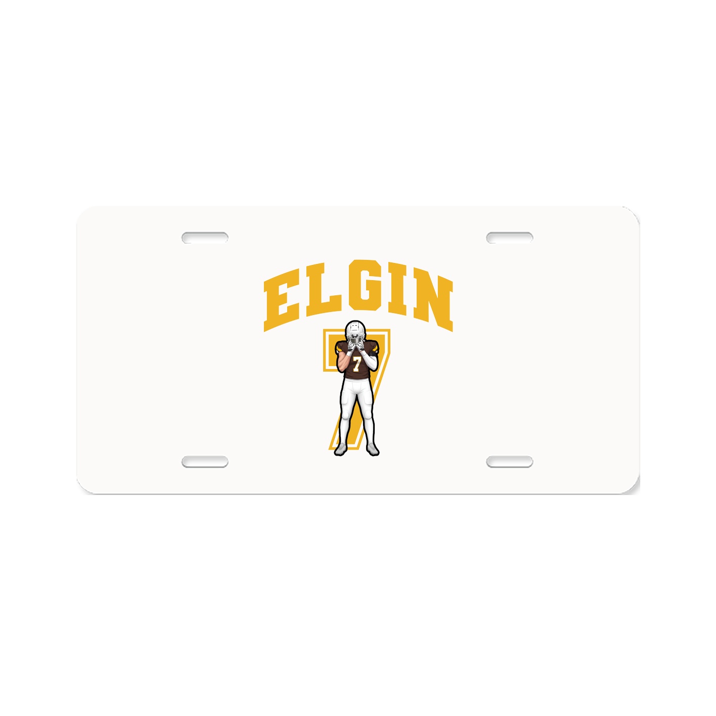 License Plate — Number in Classic