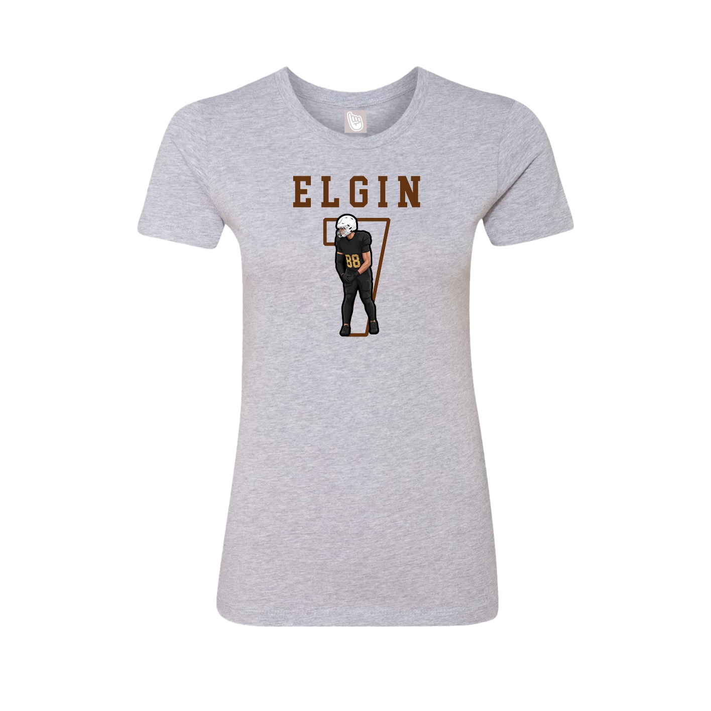 Fitted Women's Tee — Shirsey in Grey
