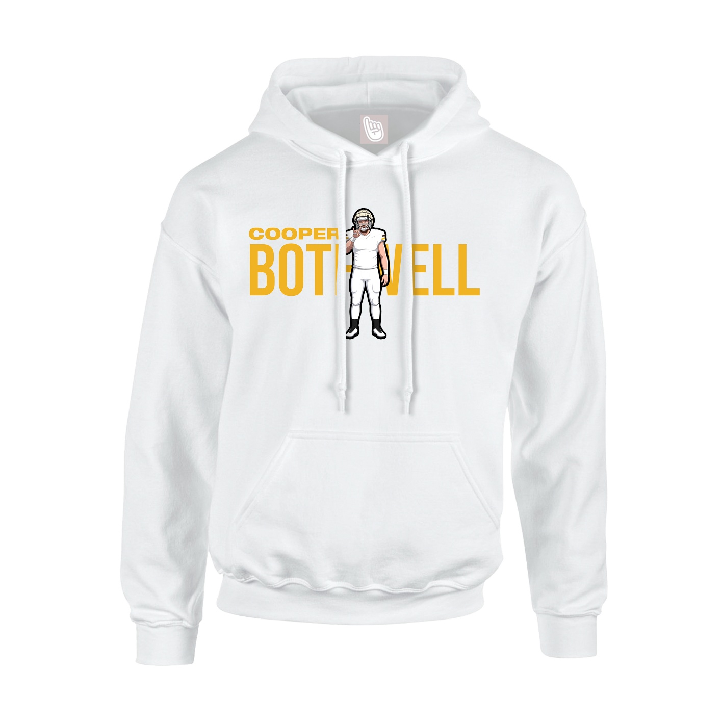 Youth Hoodie — Player Name in White