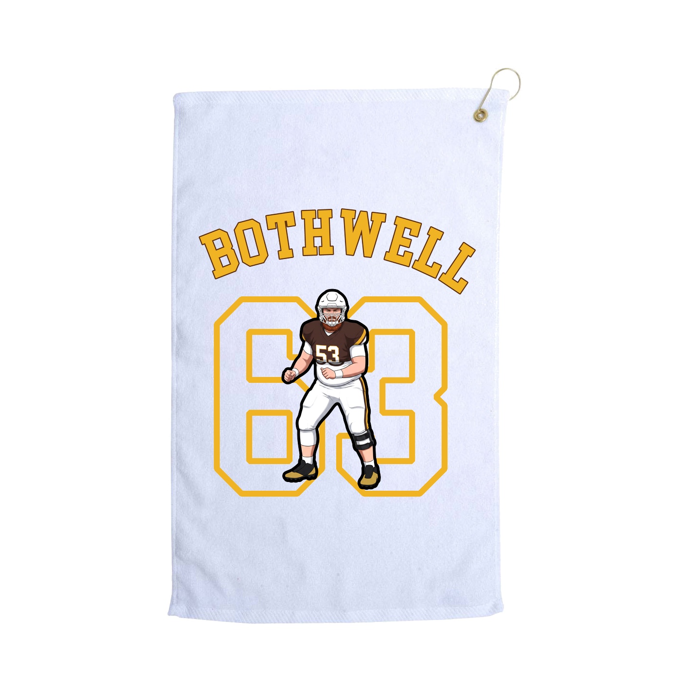 Golf Towel — Shirsey Arch in White