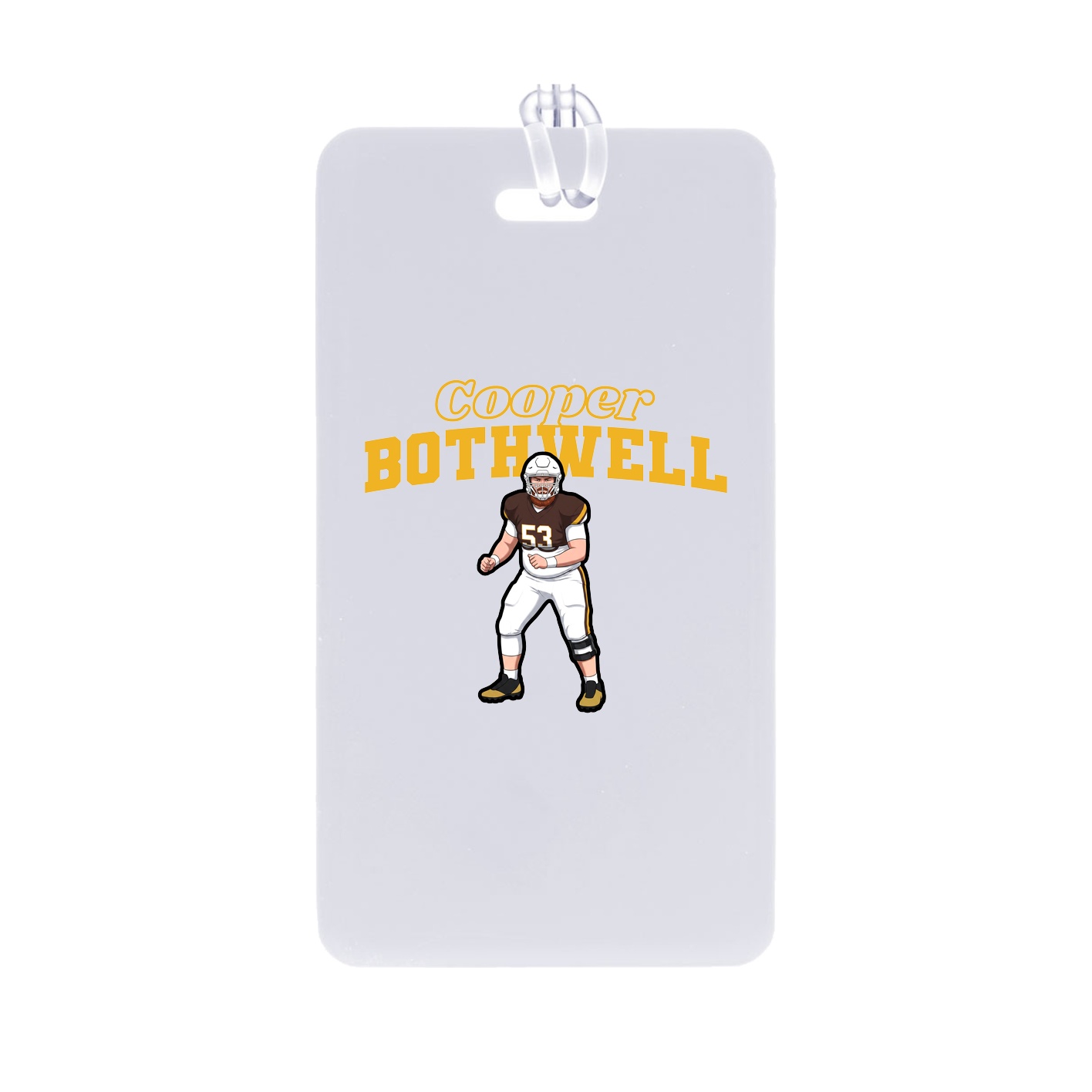 Bag Tag — Name Arch in Classic