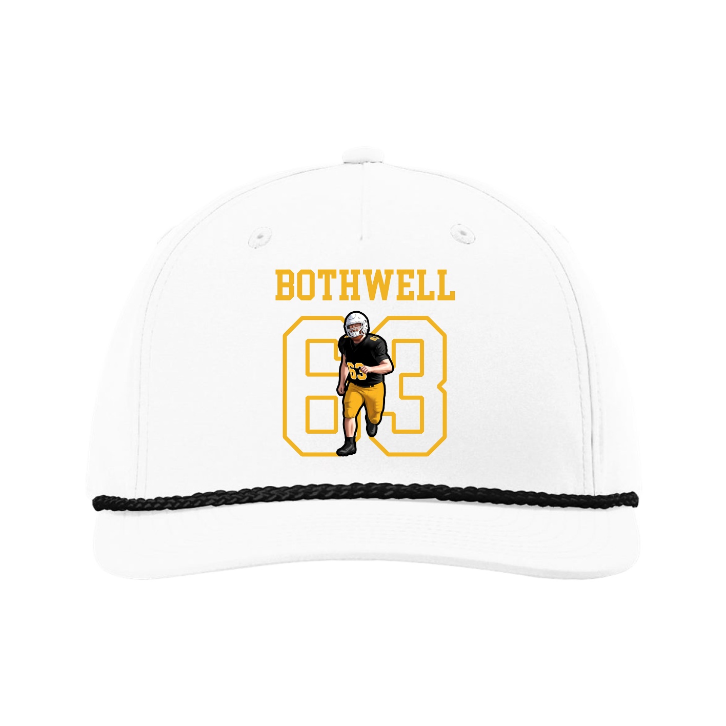 Five-Panel Classic Rope Cap — Shirsey in White